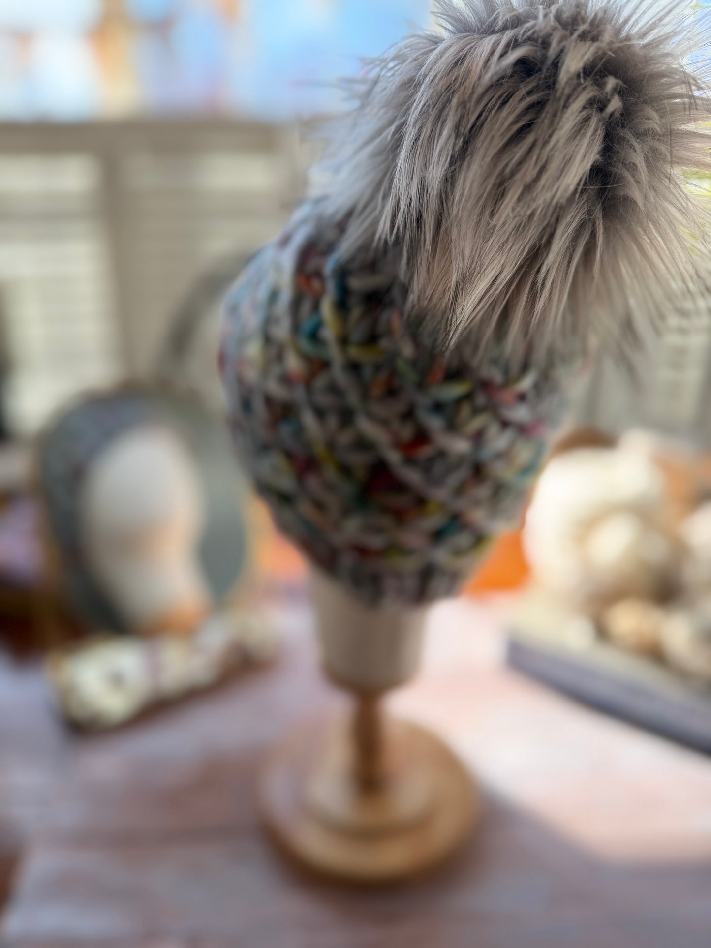 Hand Knit Merino Wool Chunky Beanie