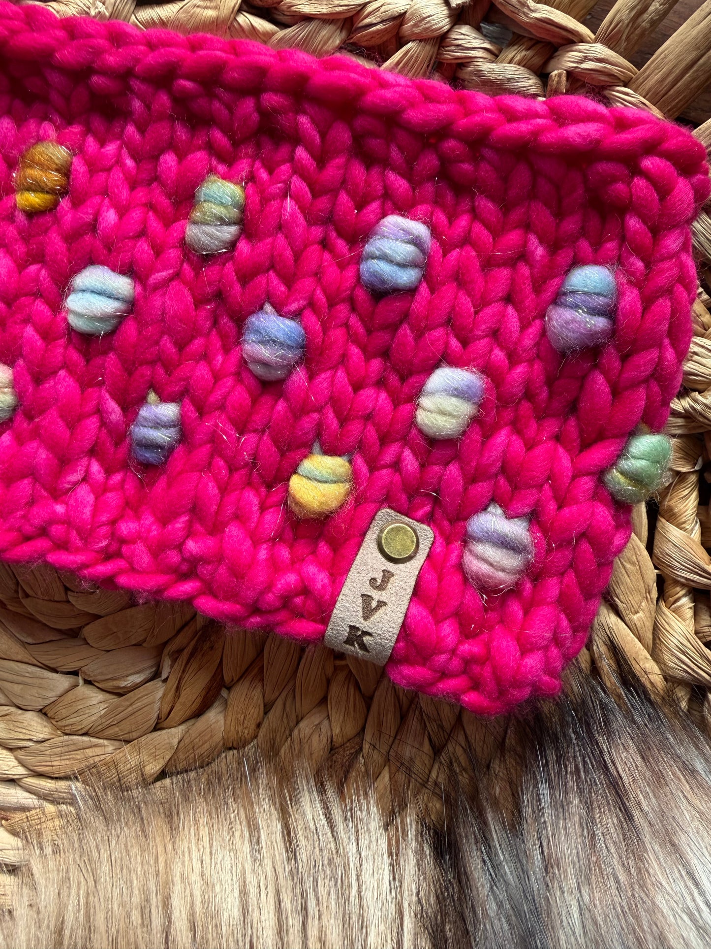 Headband/Earwarmer with Sparkle Bobbles