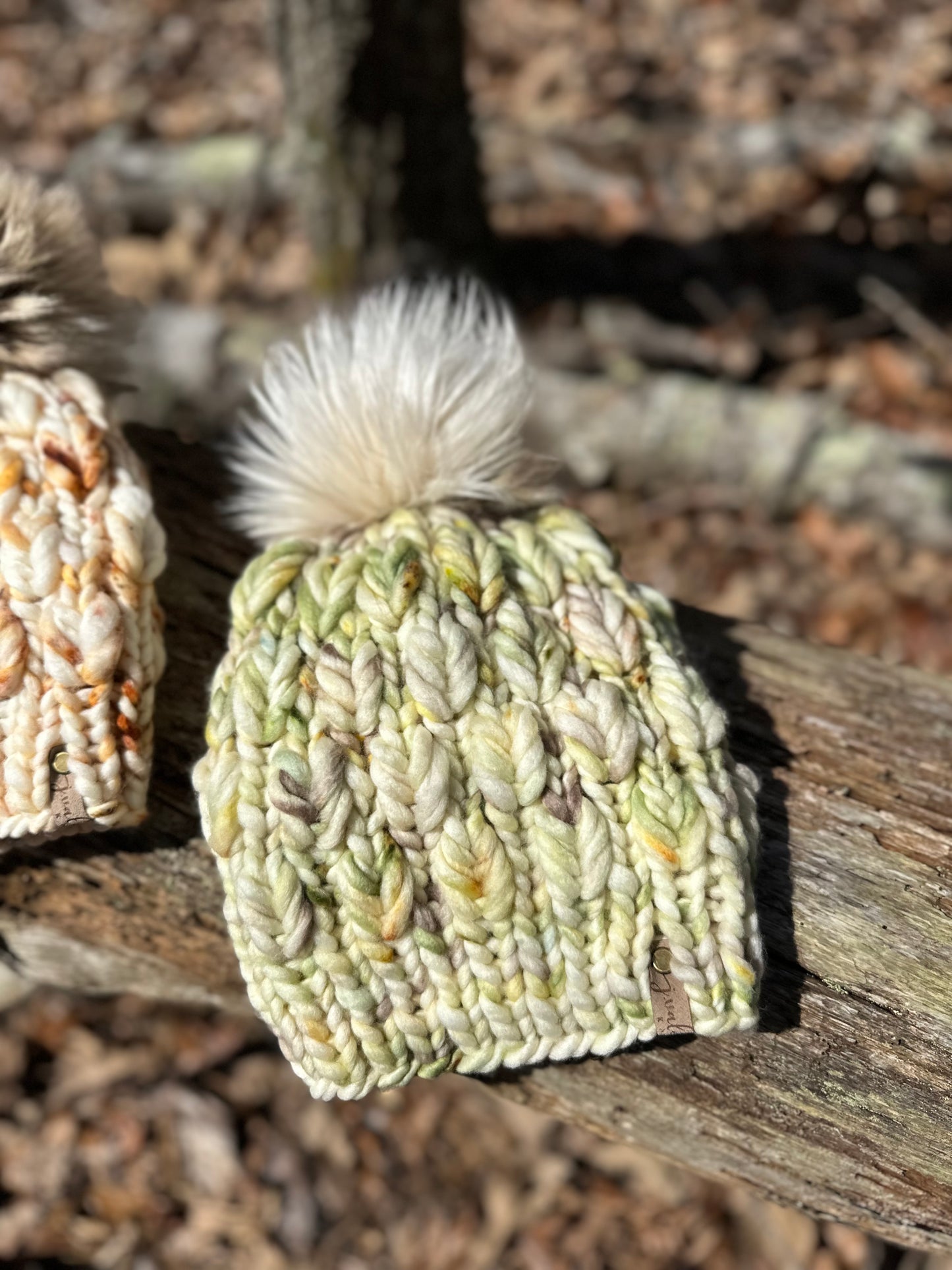 Hand Knit Luxury Beanie Pistachio