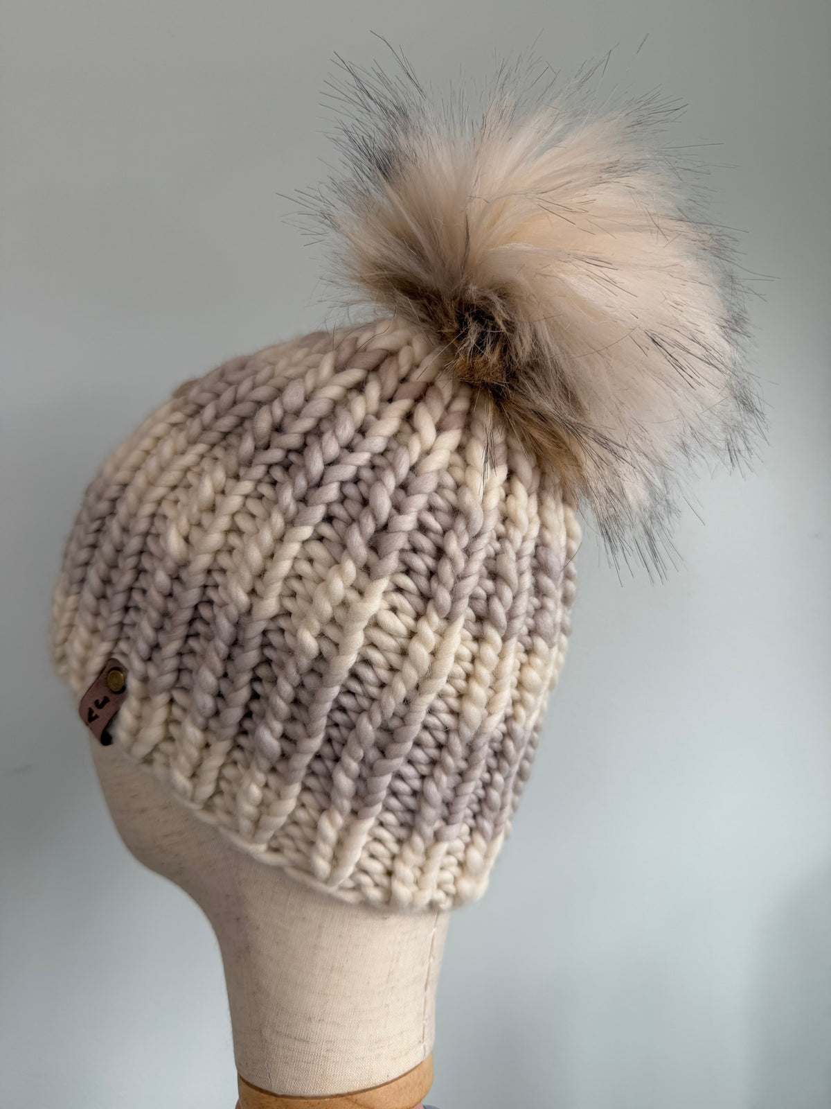 Hand Knit Merino Wool Chunky Beanie