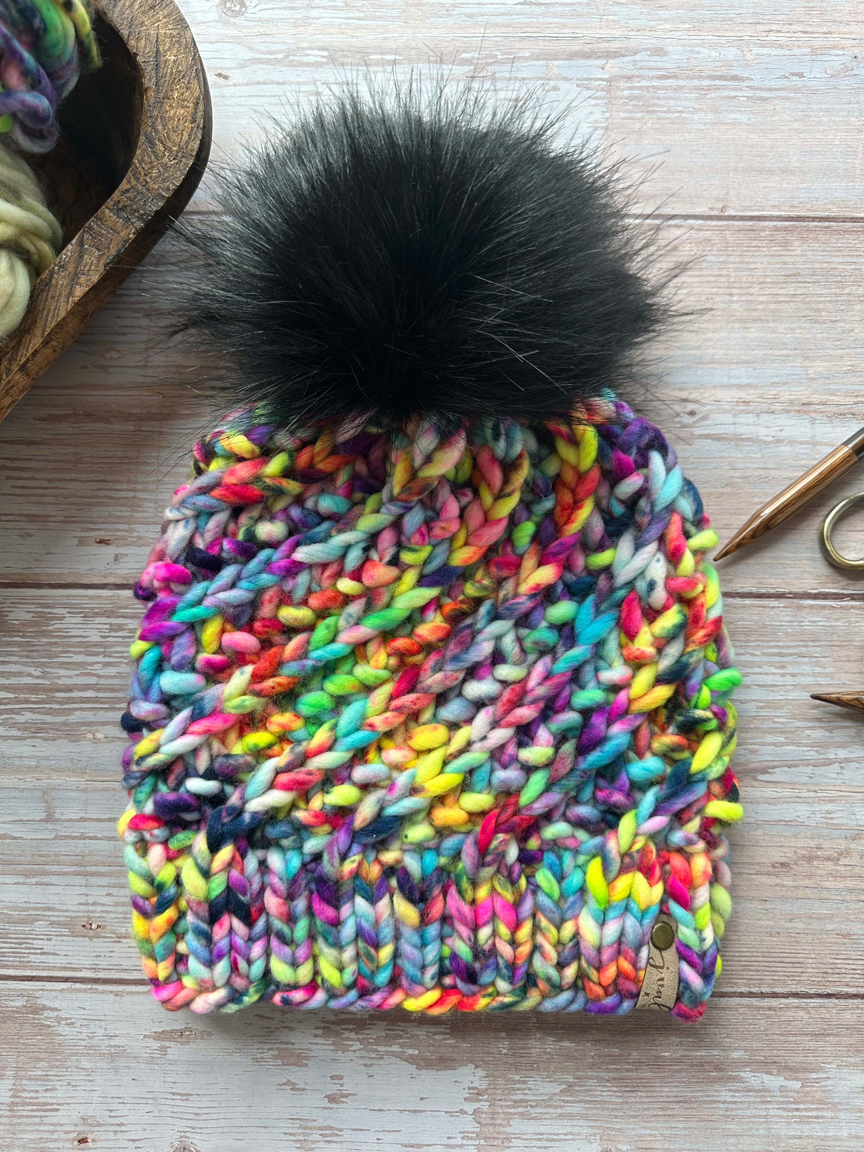 2024 Valentine Vibes Hand Knit Hat