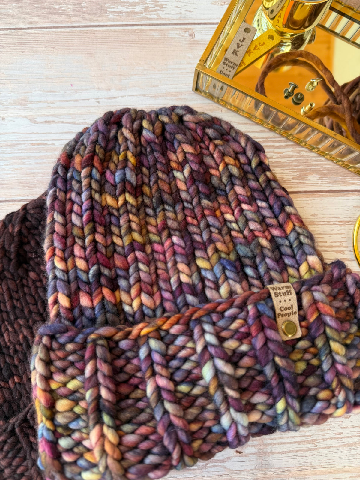 A Hand Knit Merino Wool Beanie
