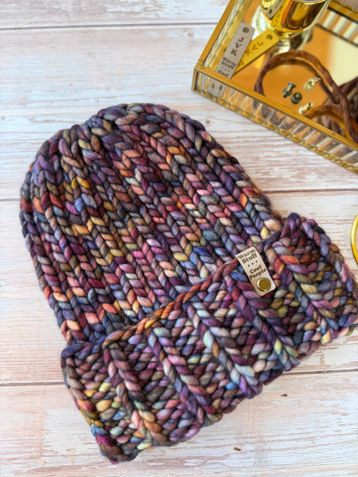 A Hand Knit Merino Wool Beanie