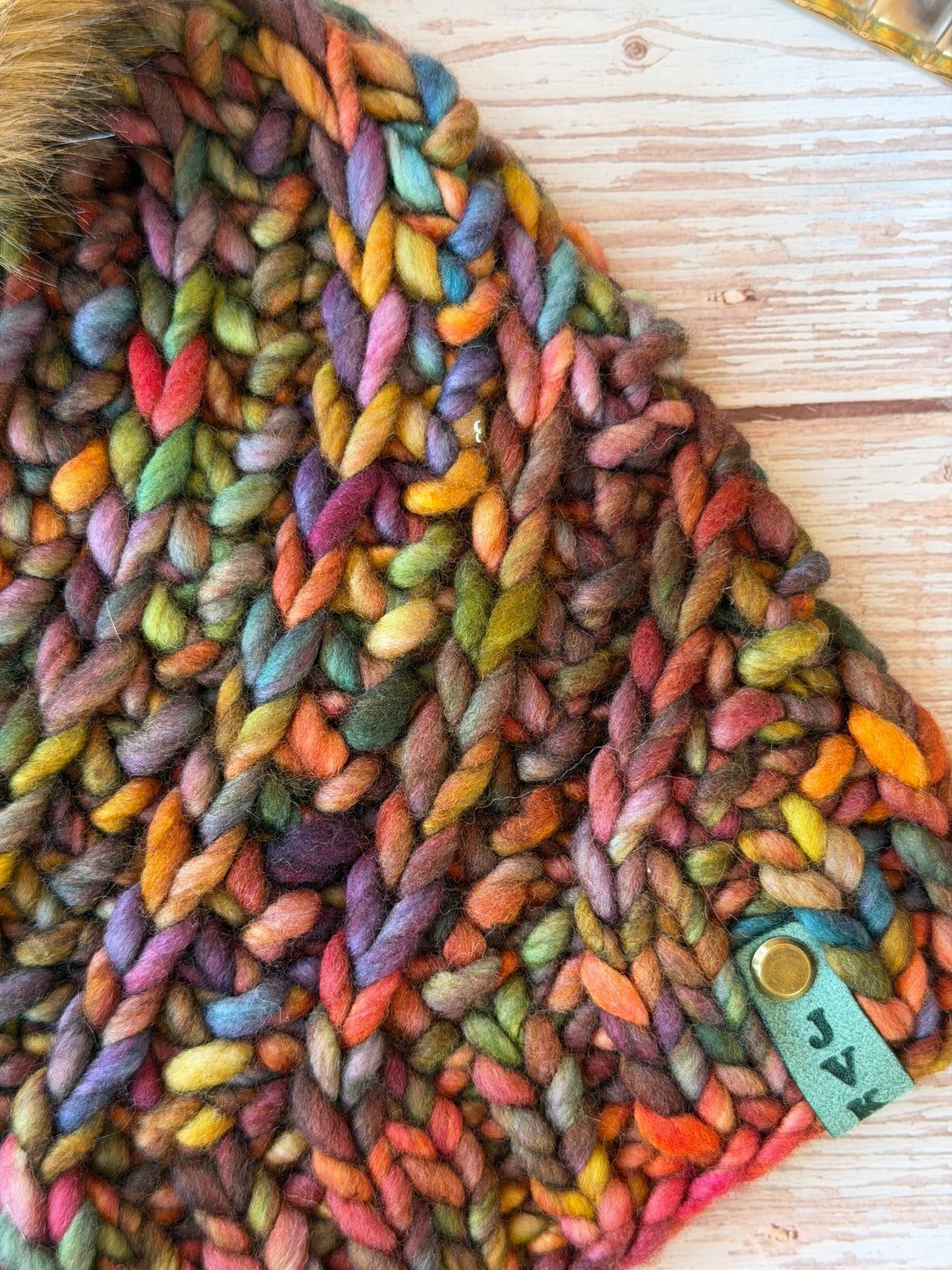 A Hand Knit Merino Wool Chunky Beanie