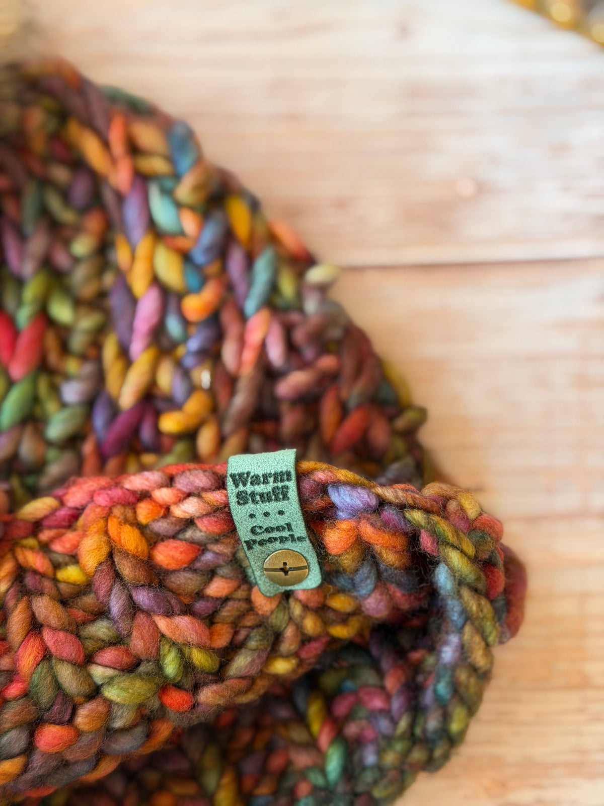 A Hand Knit Merino Wool Chunky Beanie
