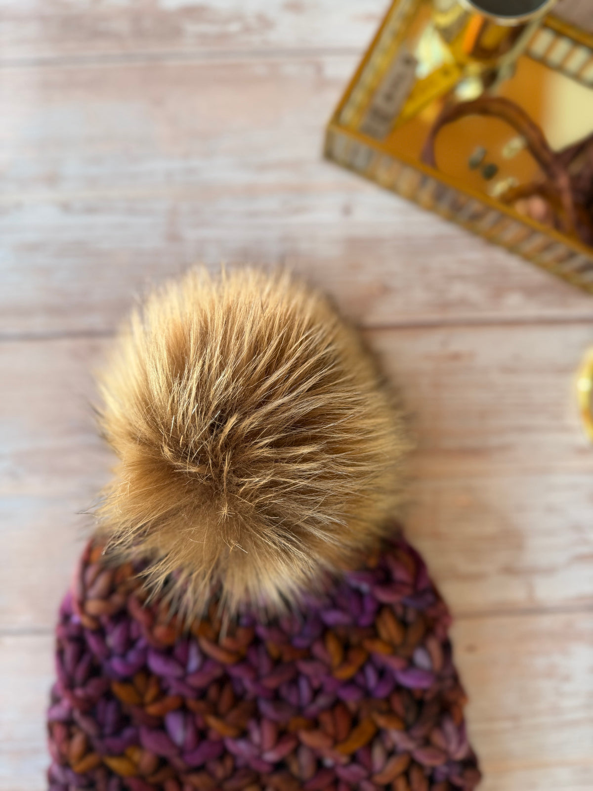 A Hand Knit Merino Wool Chunky Beanie