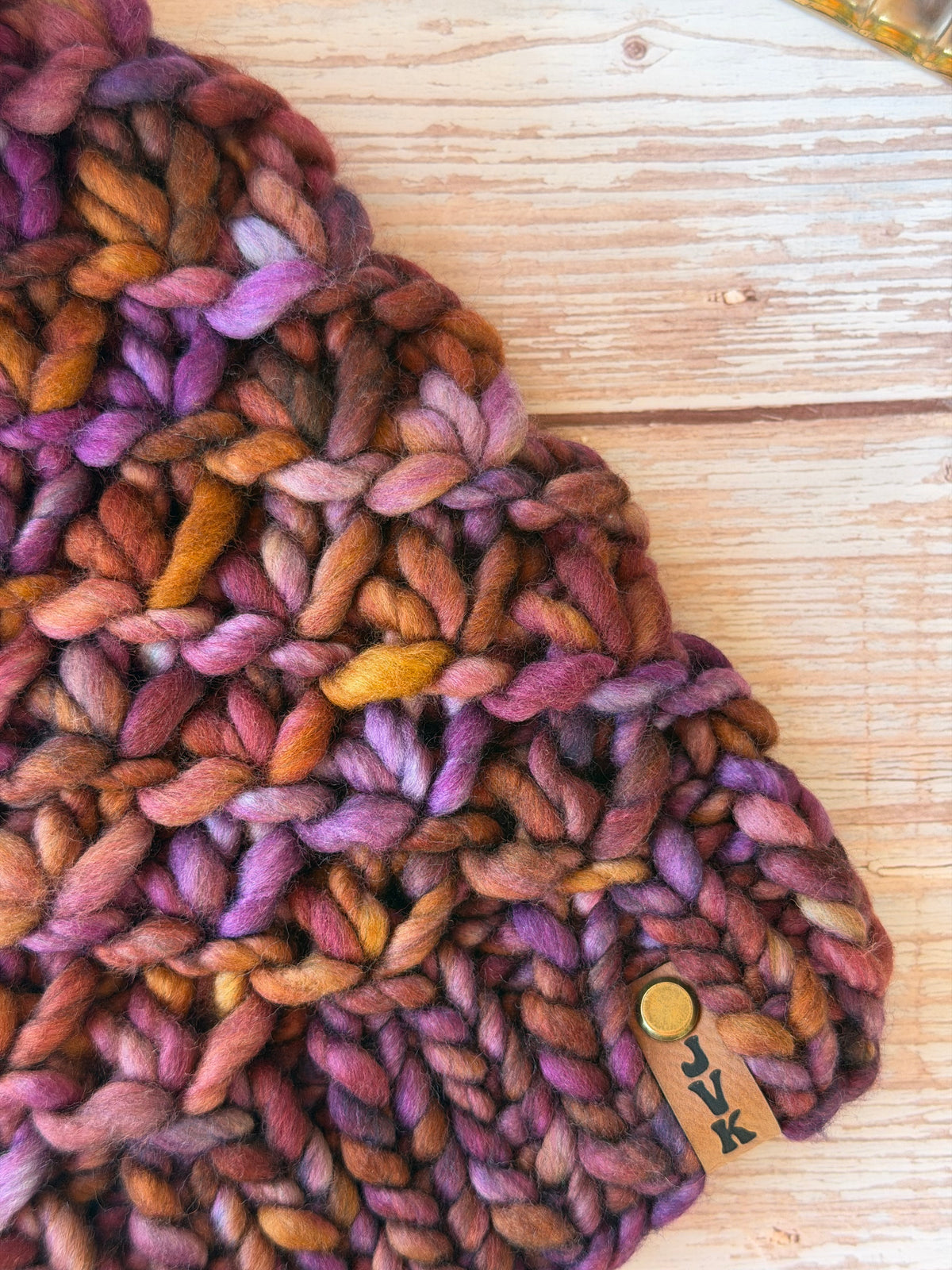 A Hand Knit Merino Wool Chunky Beanie