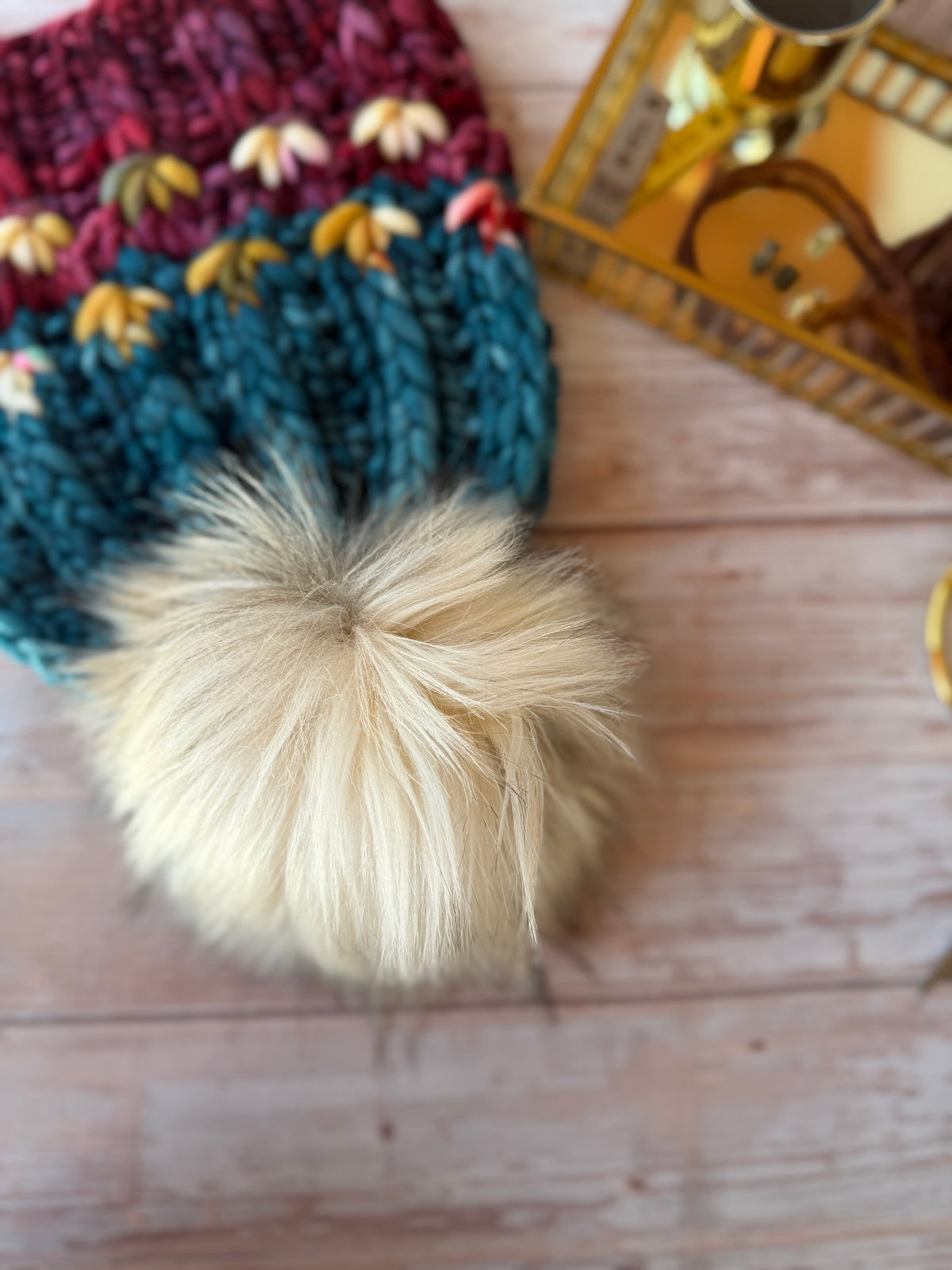 A Hand Knit Merino Wool Chunky Beanie
