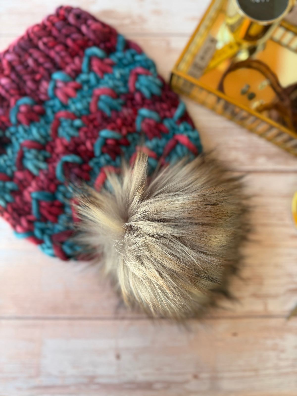 A Hand Knit Merino Wool Chunky Beanie