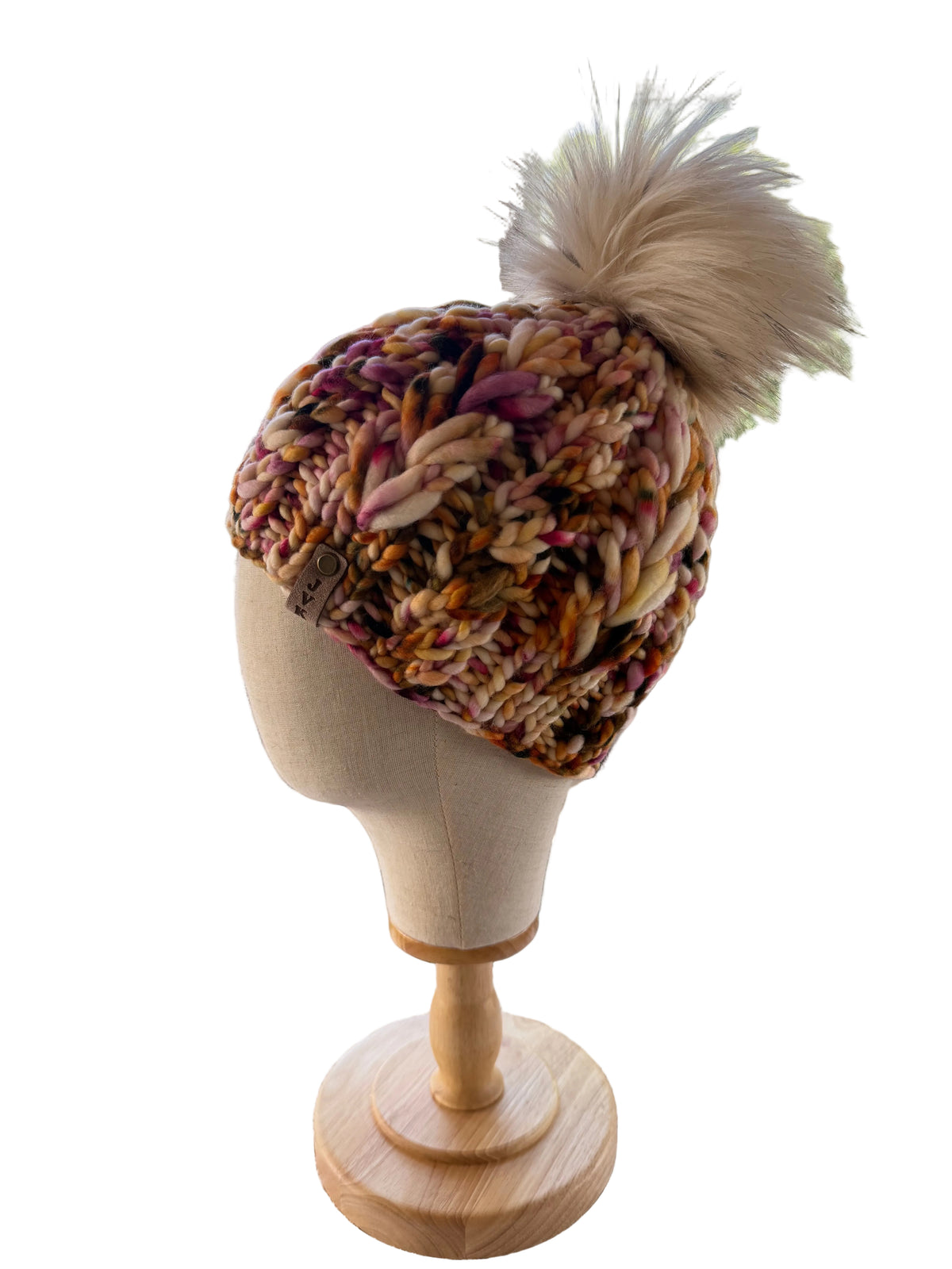 A Hand Knit Merino Wool Chunky Beanie