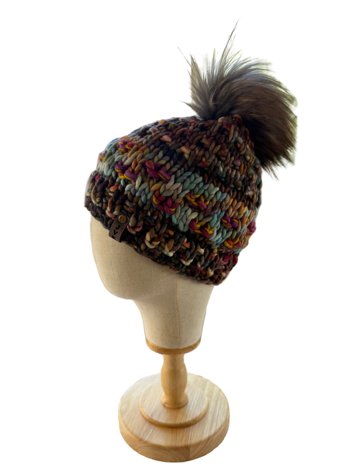 A Hand Knit Merino Wool Chunky Beanie