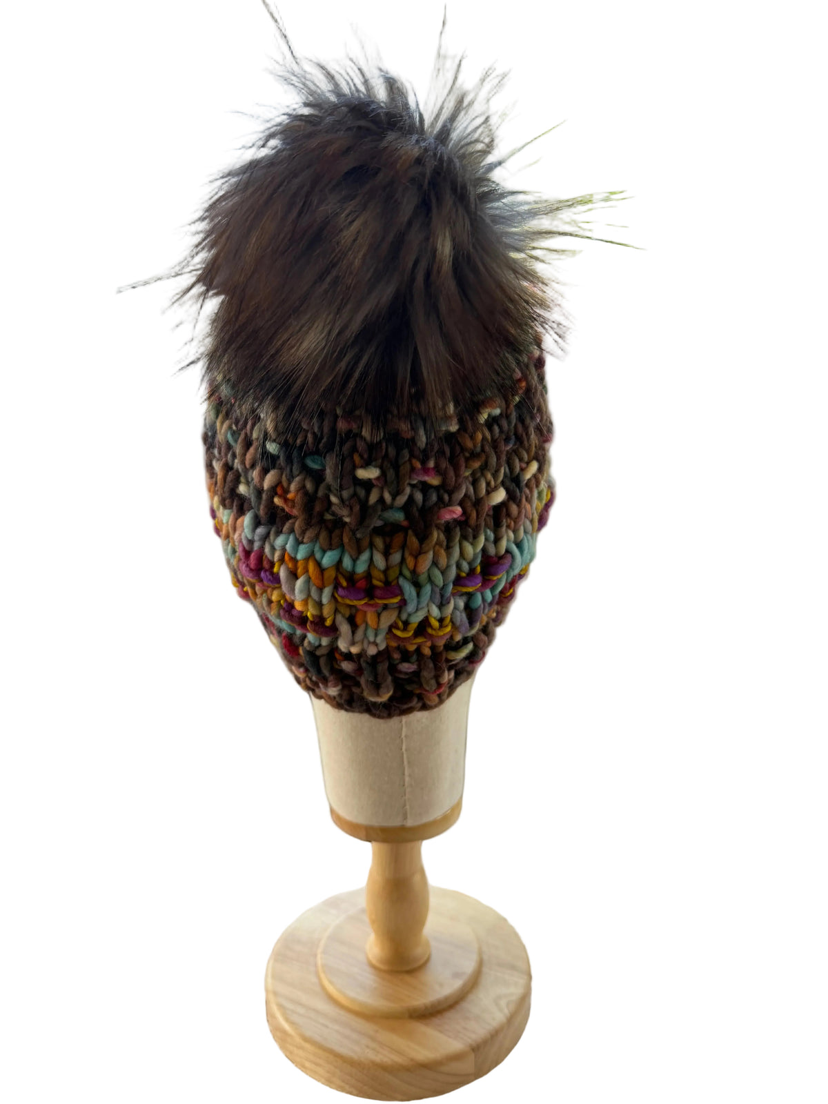 A Hand Knit Merino Wool Chunky Beanie