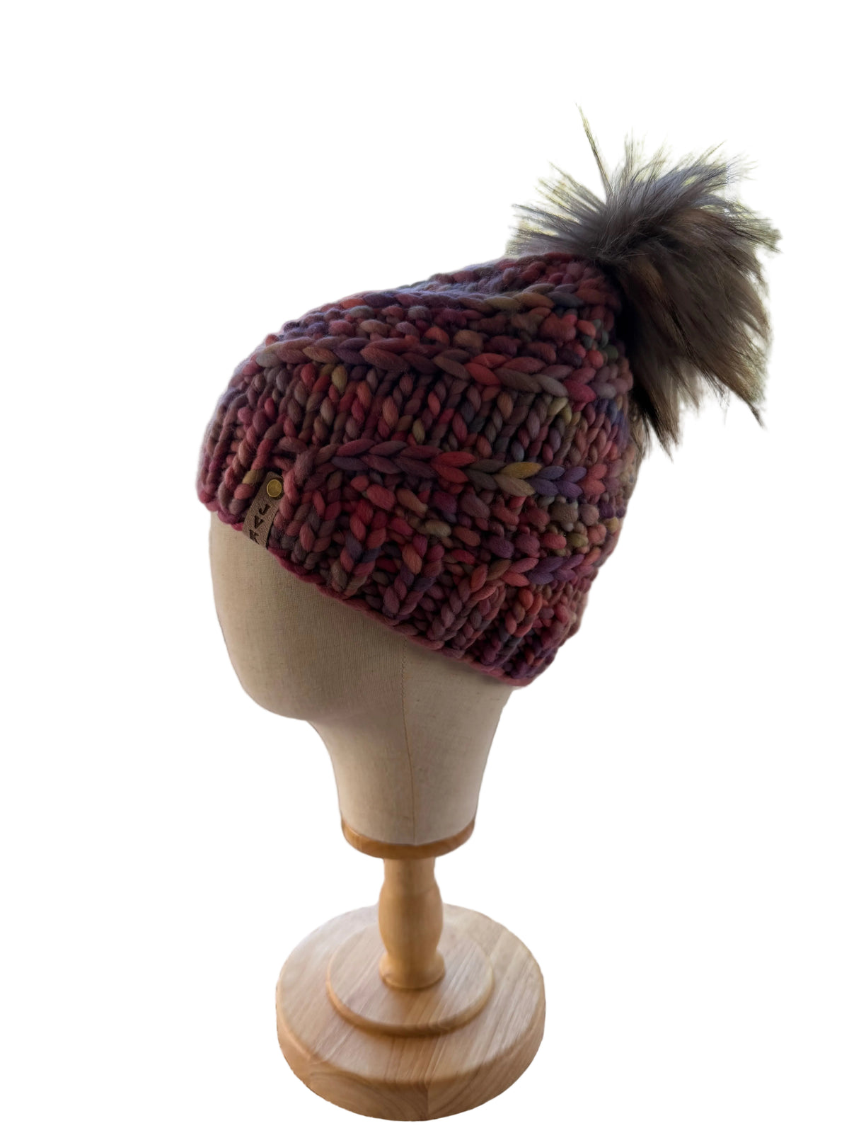 A Hand Knit Merino Wool Chunky Beanie