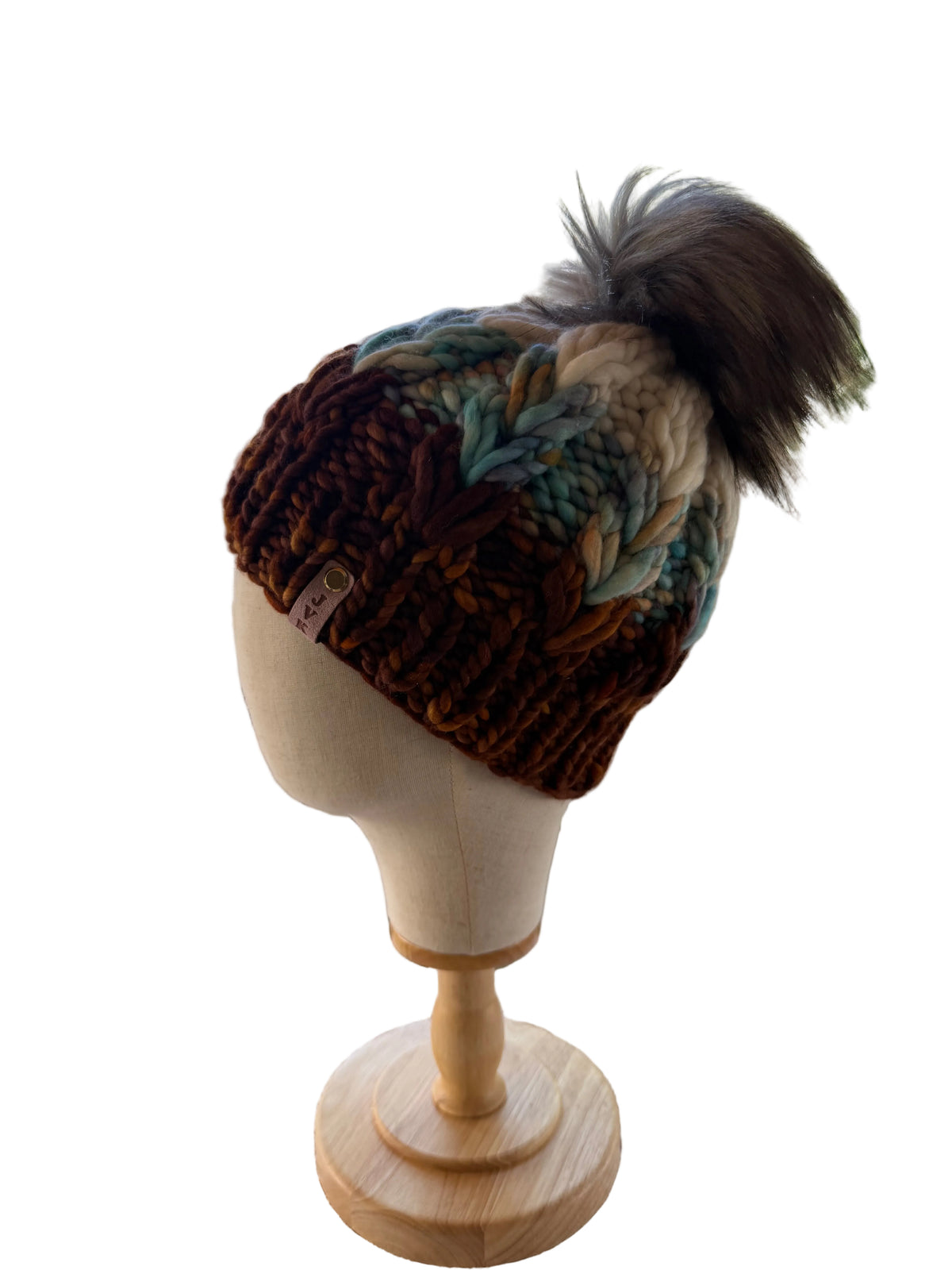 A Hand Knit Merino Wool Chunky Beanie