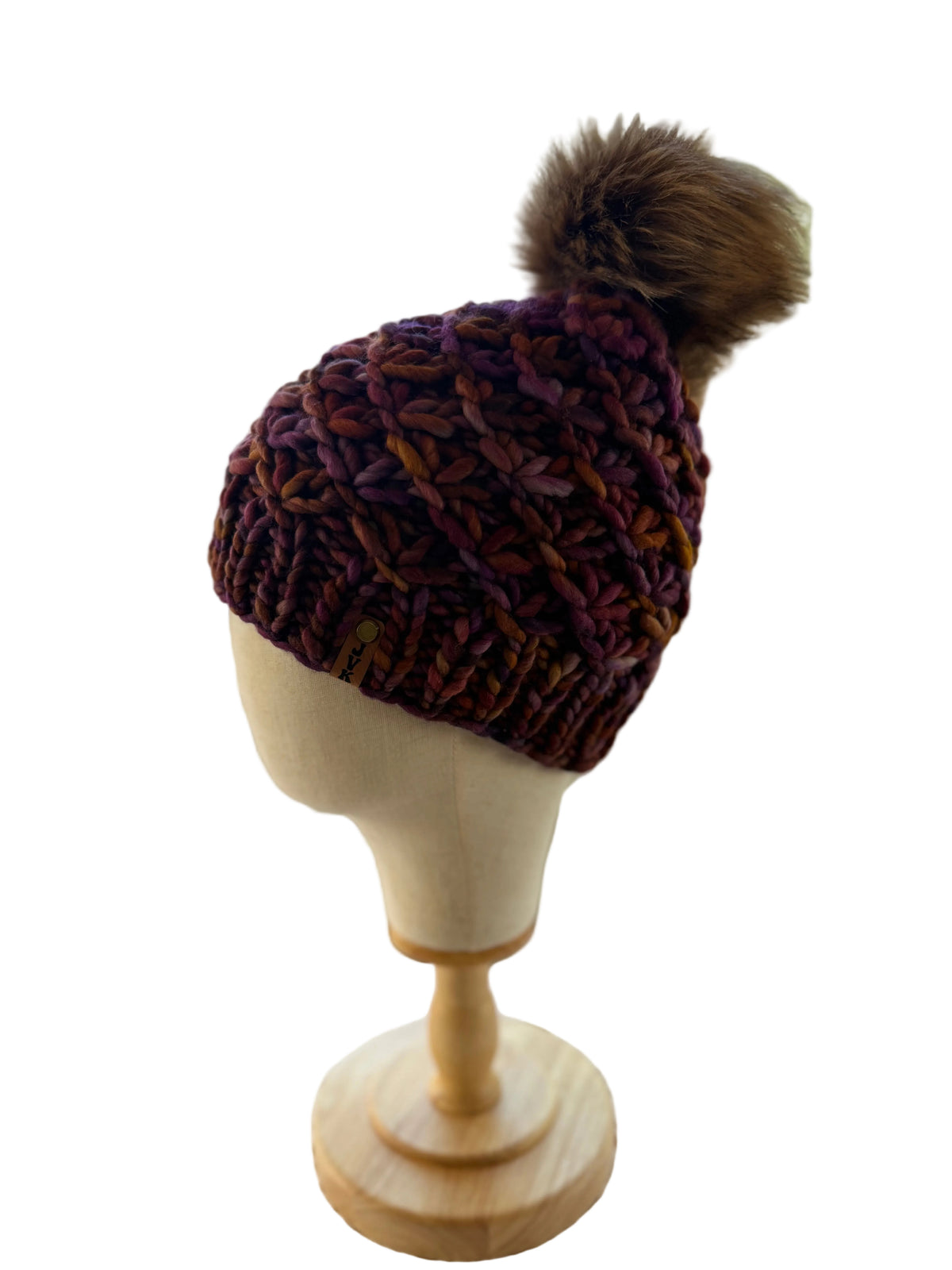 A Hand Knit Merino Wool Chunky Beanie