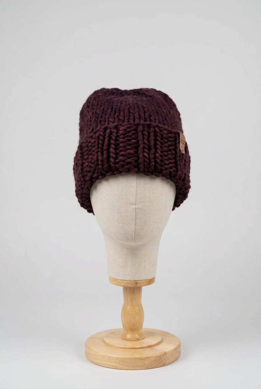 A Hand Knit Merino Wool Beanie