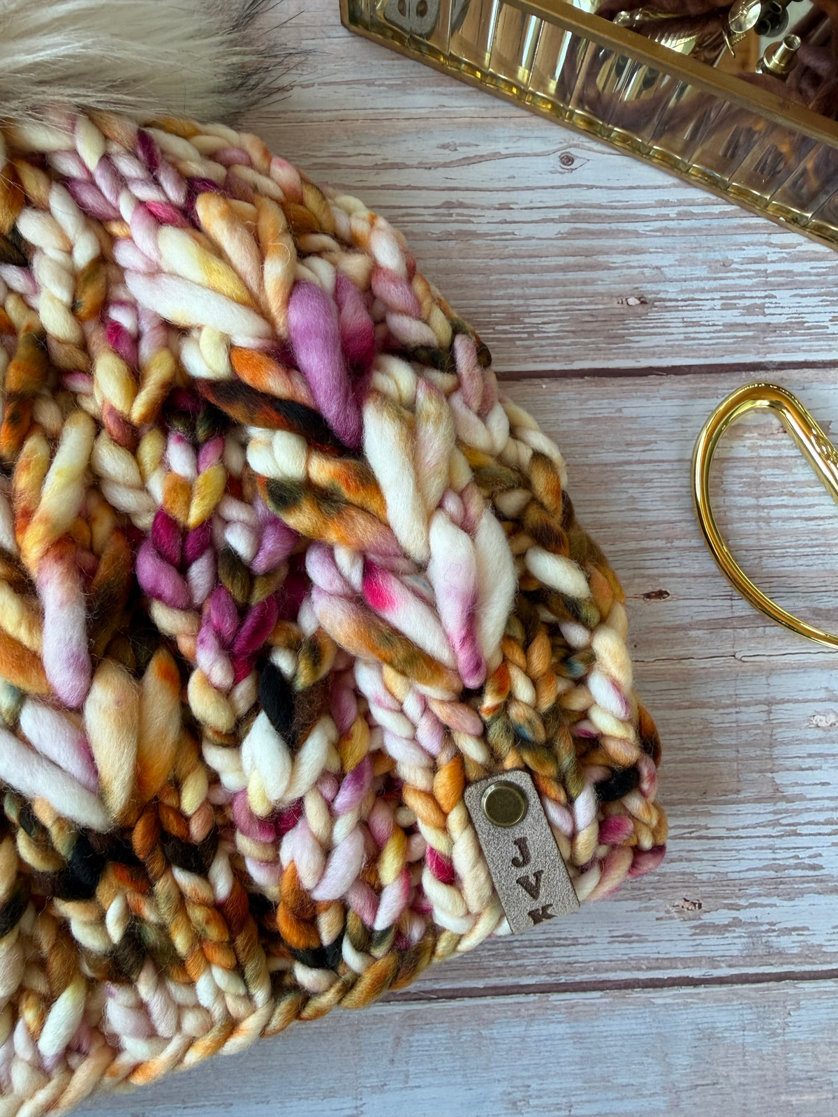 A Hand Knit Merino Wool Chunky Beanie