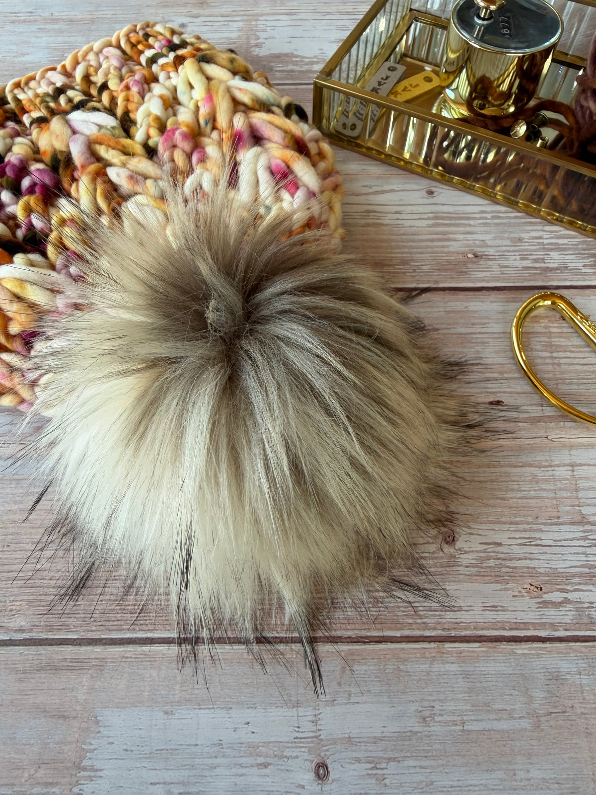 A Hand Knit Merino Wool Chunky Beanie