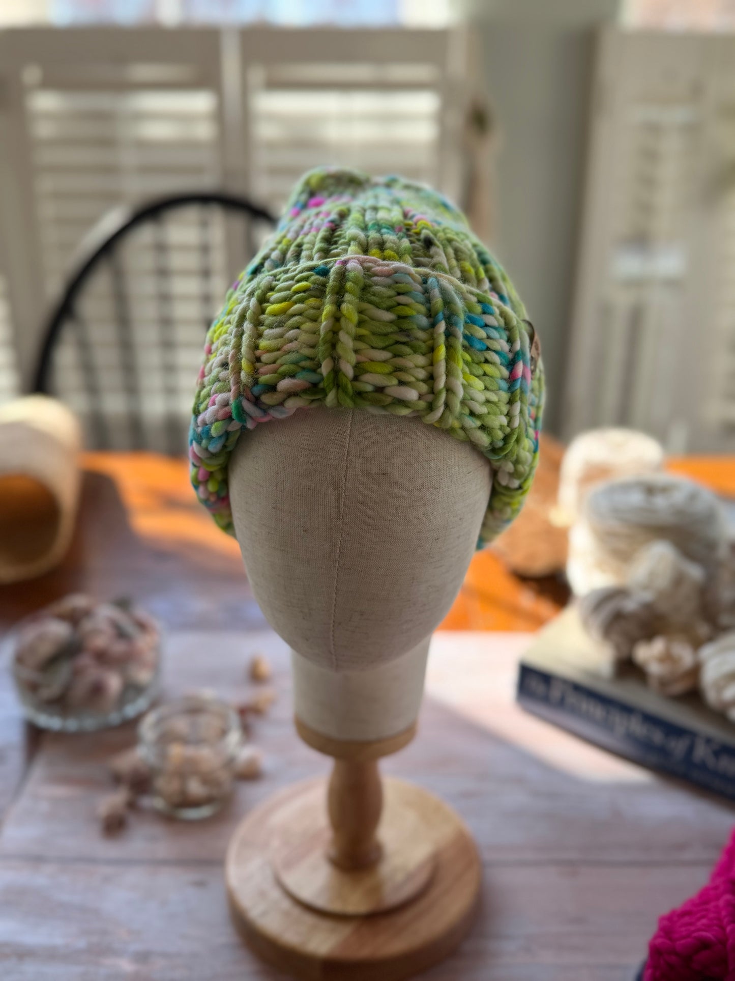 Hand Knit Merino Wool Beanie