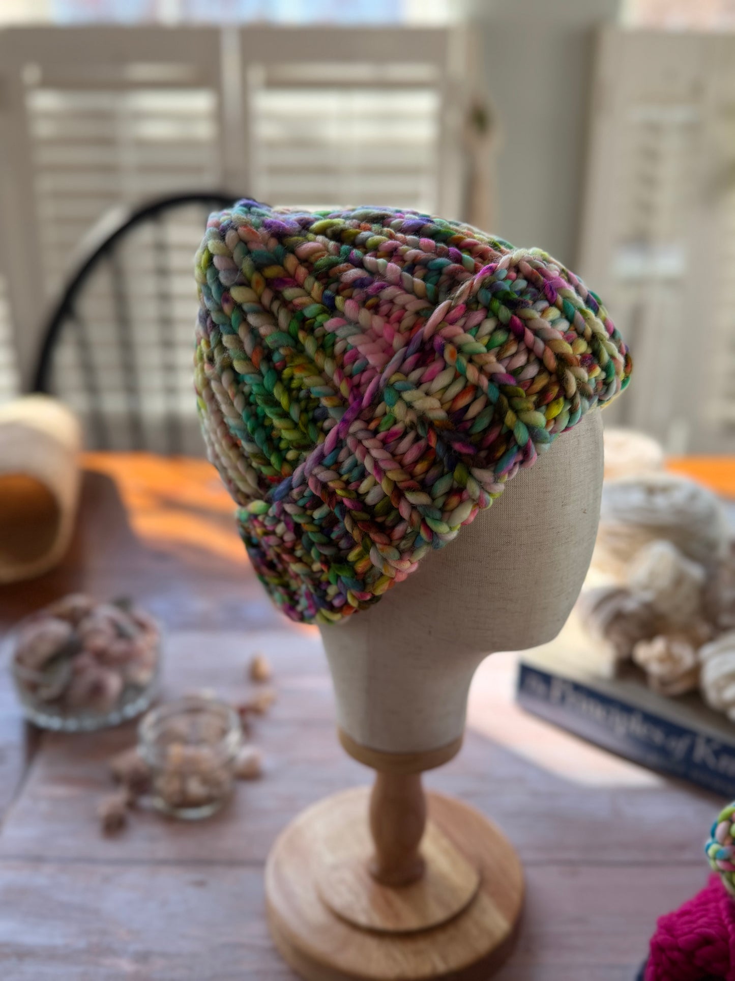 Hand Knit Merino Wool Beanie