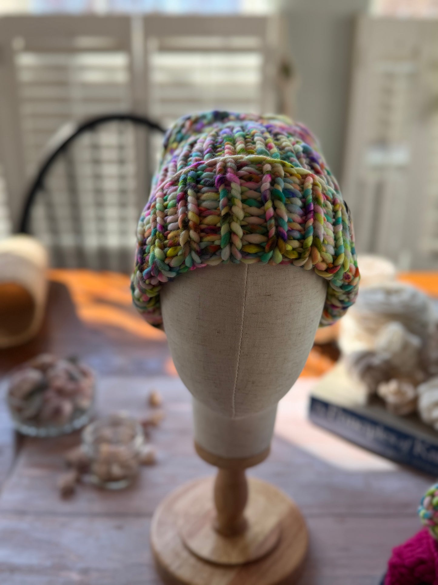 Hand Knit Merino Wool Beanie