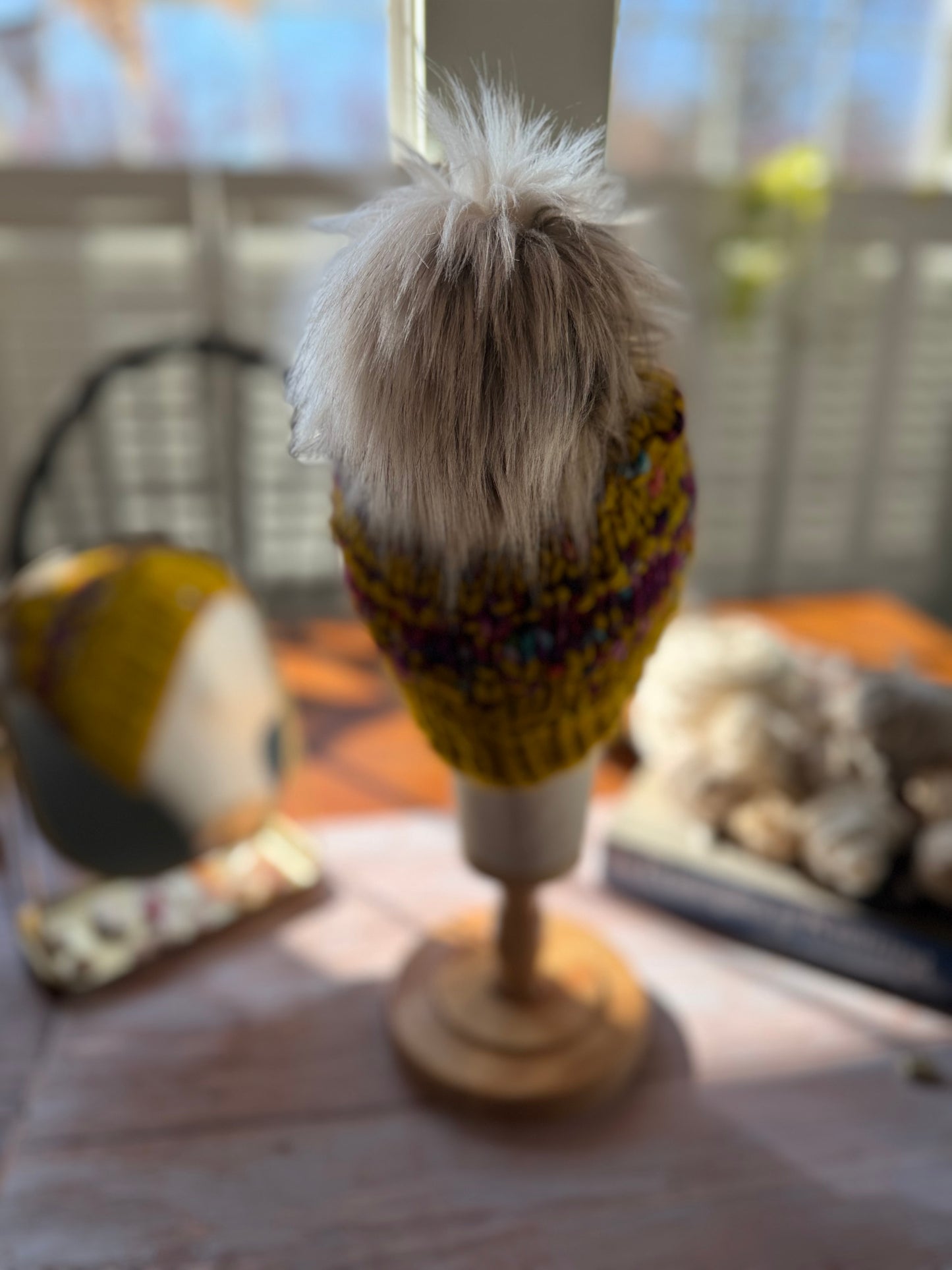 Hand Knit Merino Wool Chunky Beanie