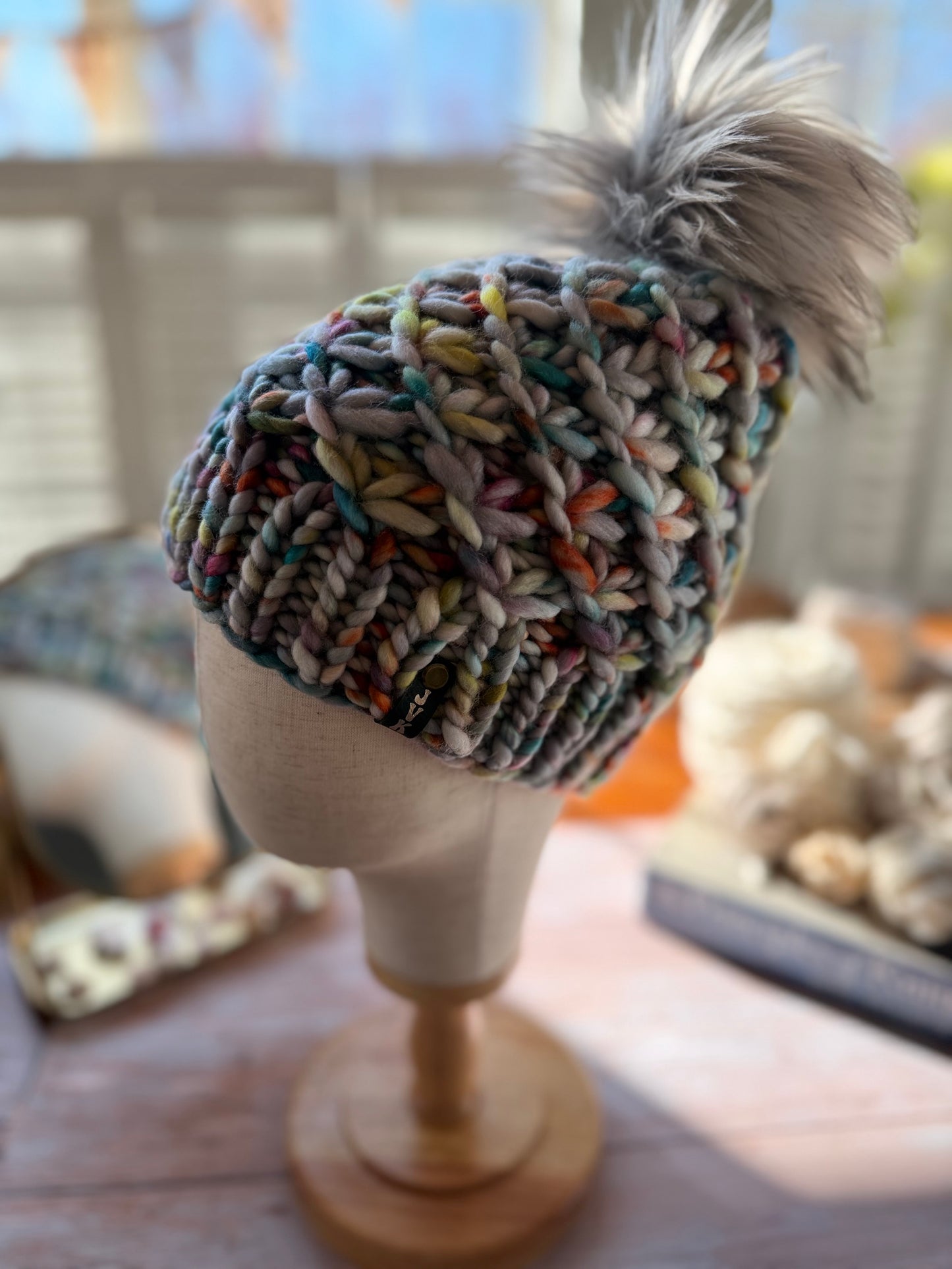 Hand Knit Merino Wool Chunky Beanie