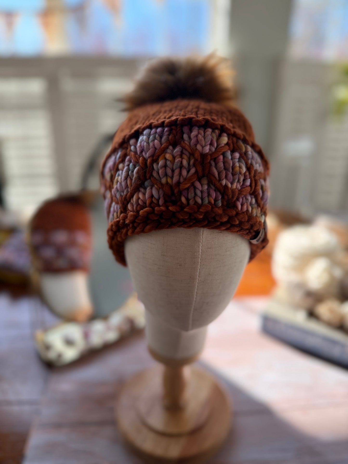 Hand Knit Merino Wool Chunky Beanie