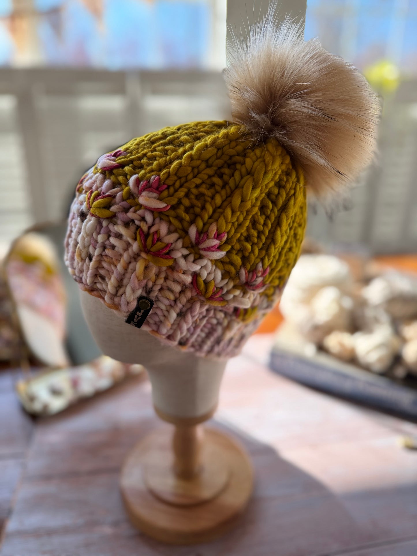 Hand Knit Merino Wool Chunky Beanie