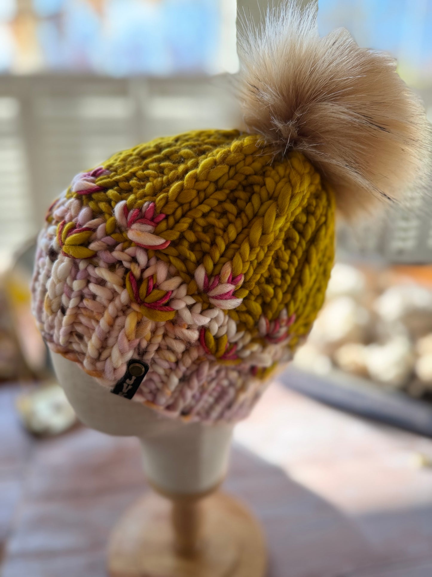 Hand Knit Merino Wool Chunky Beanie