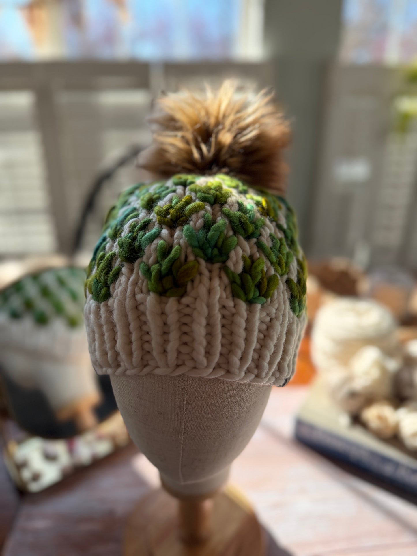 Hand Knit Merino Wool Chunky Beanie