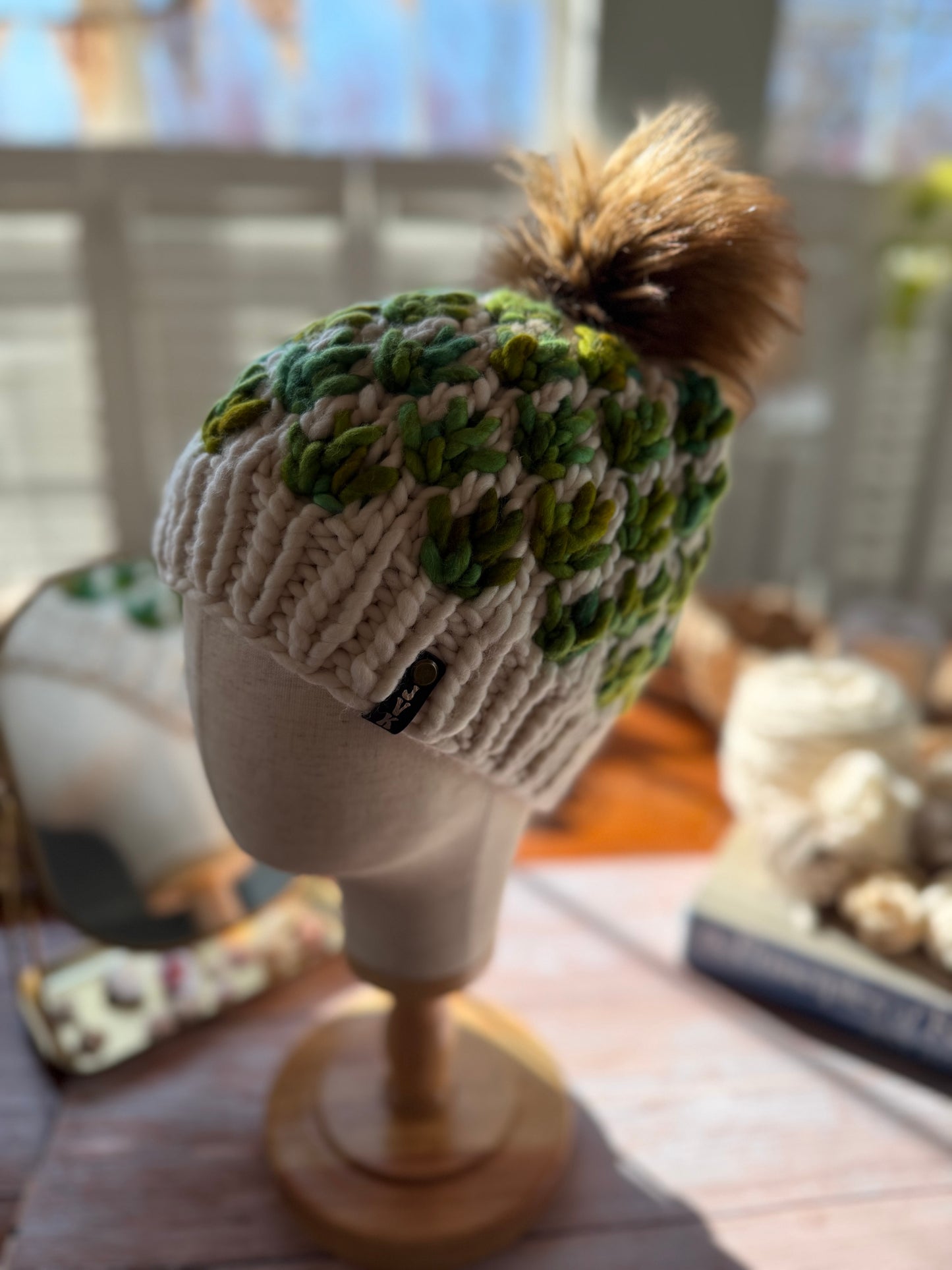 Hand Knit Merino Wool Chunky Beanie