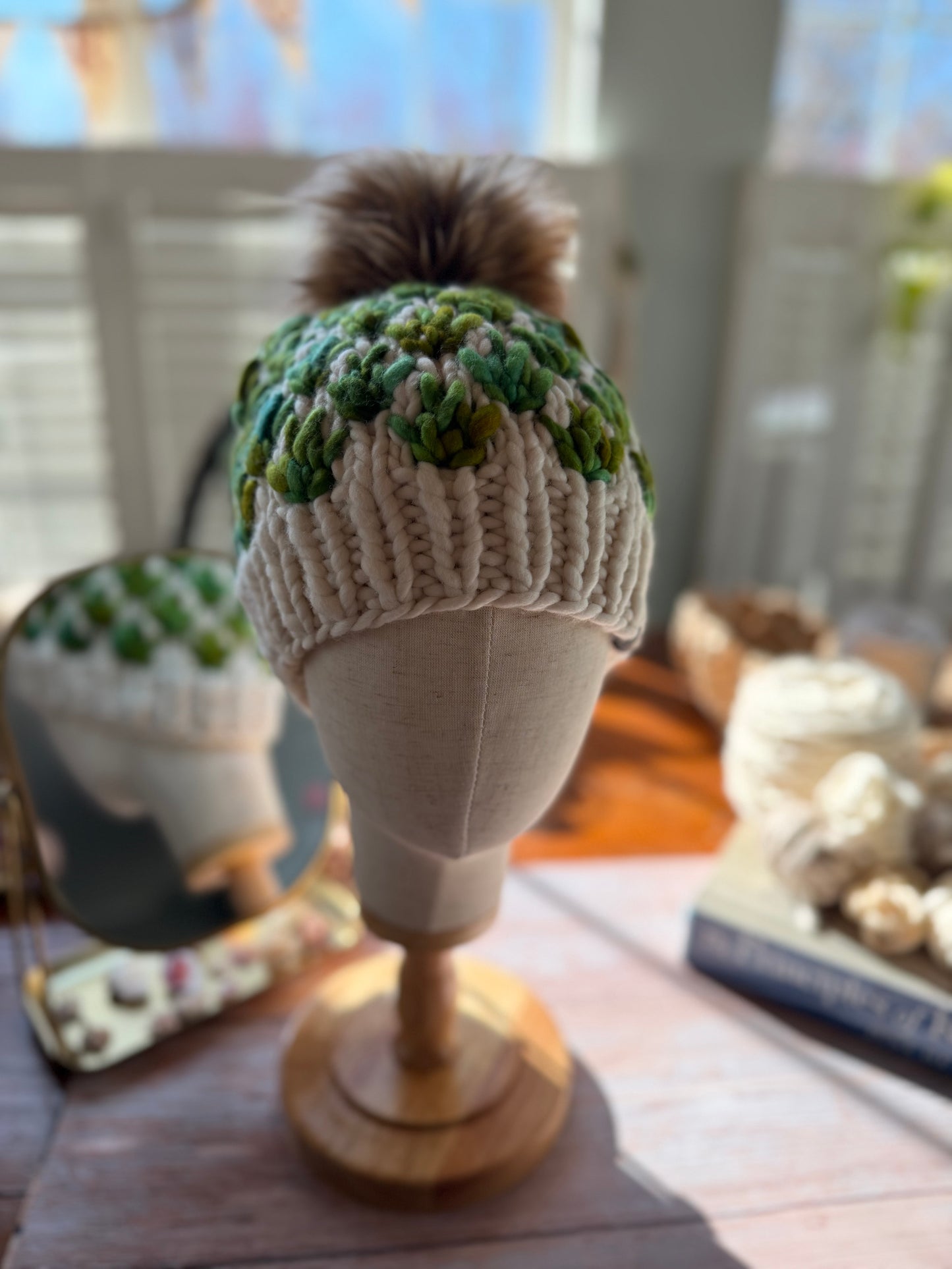 Hand Knit Merino Wool Chunky Beanie