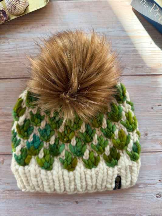 Hand Knit Merino Wool Chunky Beanie