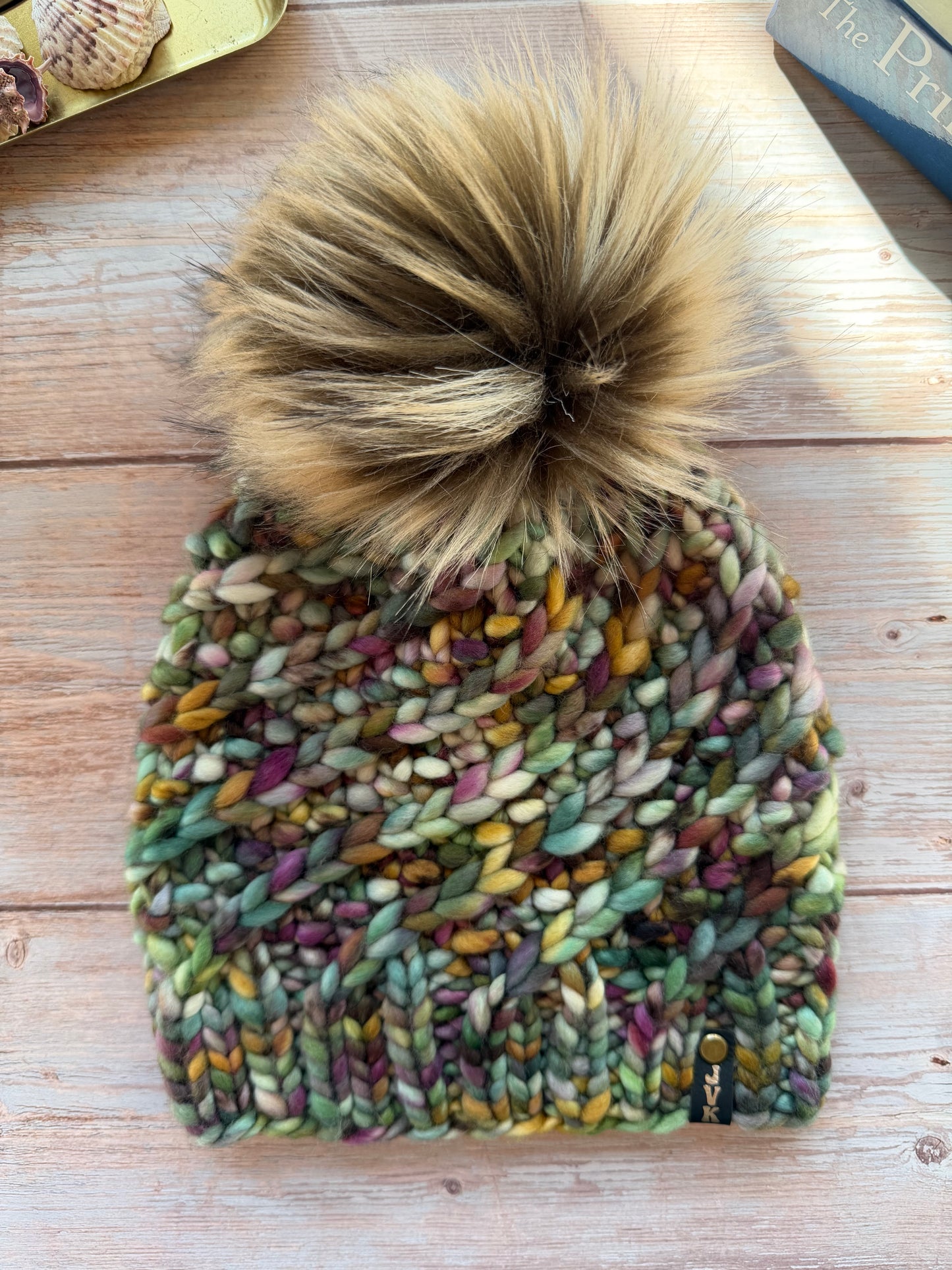 Hand Knit Merino Wool Chunky Beanie