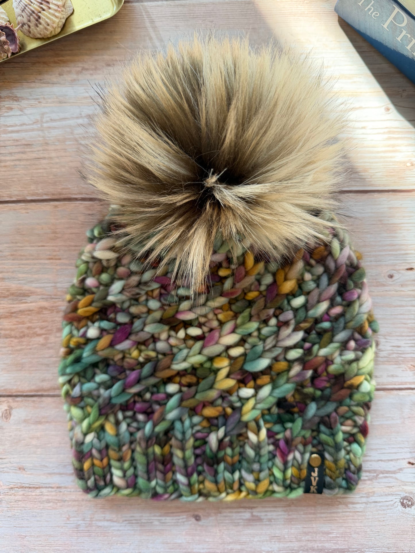 Hand Knit Merino Wool Chunky Beanie