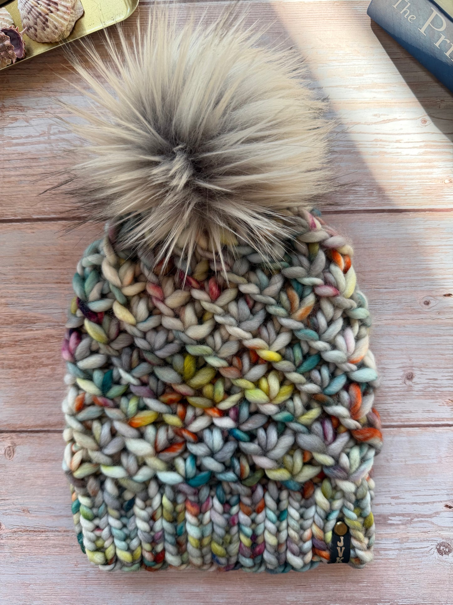 Hand Knit Merino Wool Chunky Beanie