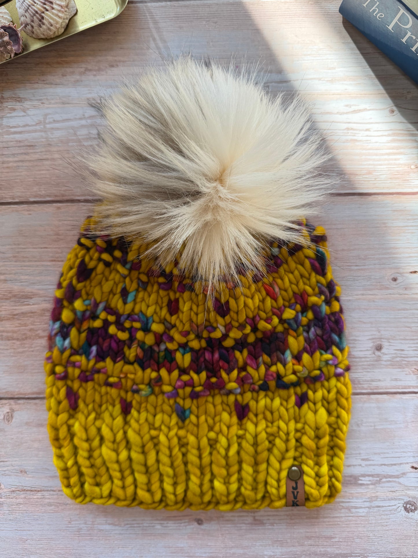 Hand Knit Merino Wool Chunky Beanie