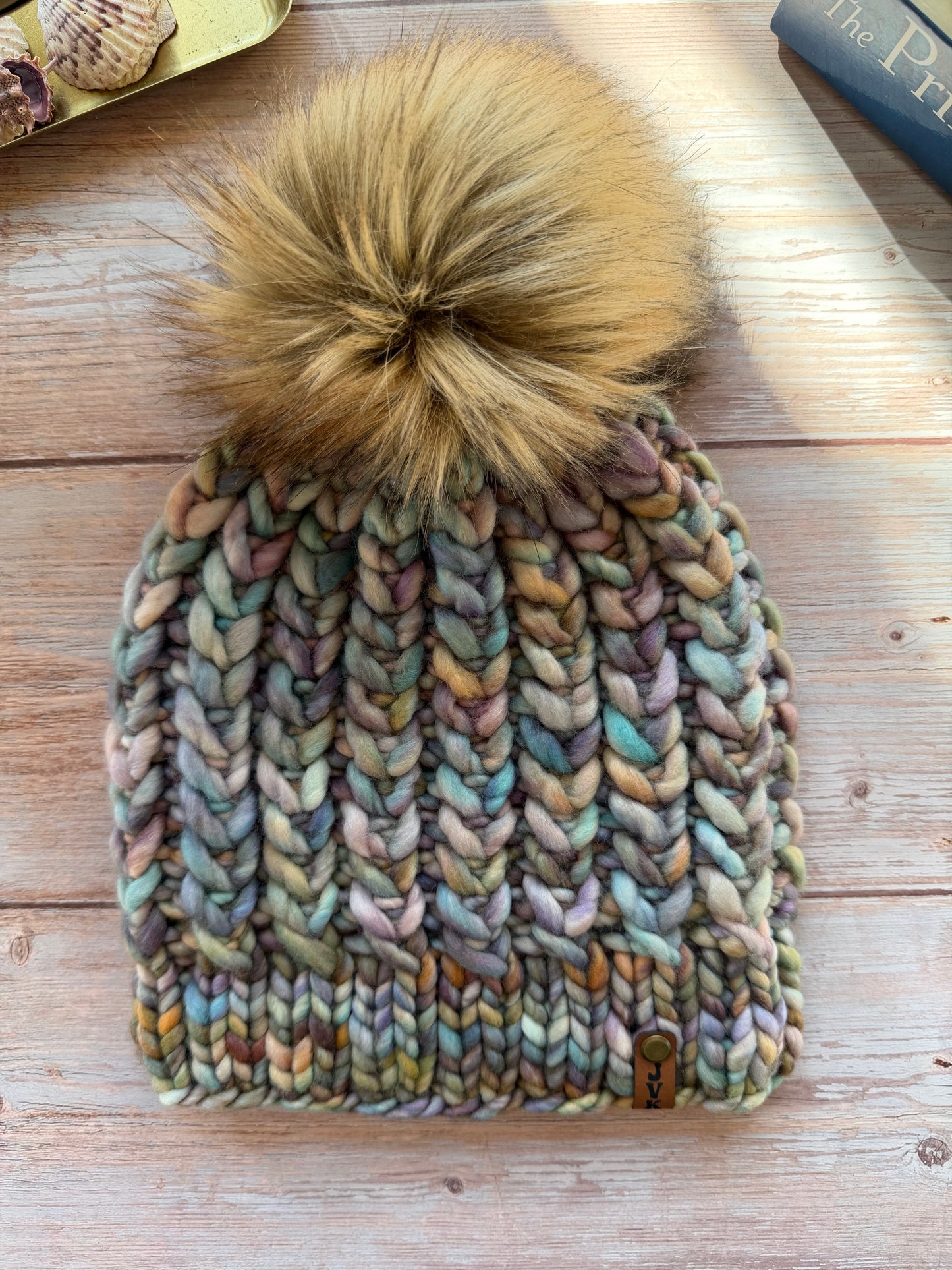 Hand Knit Merino Wool Chunky Beanie