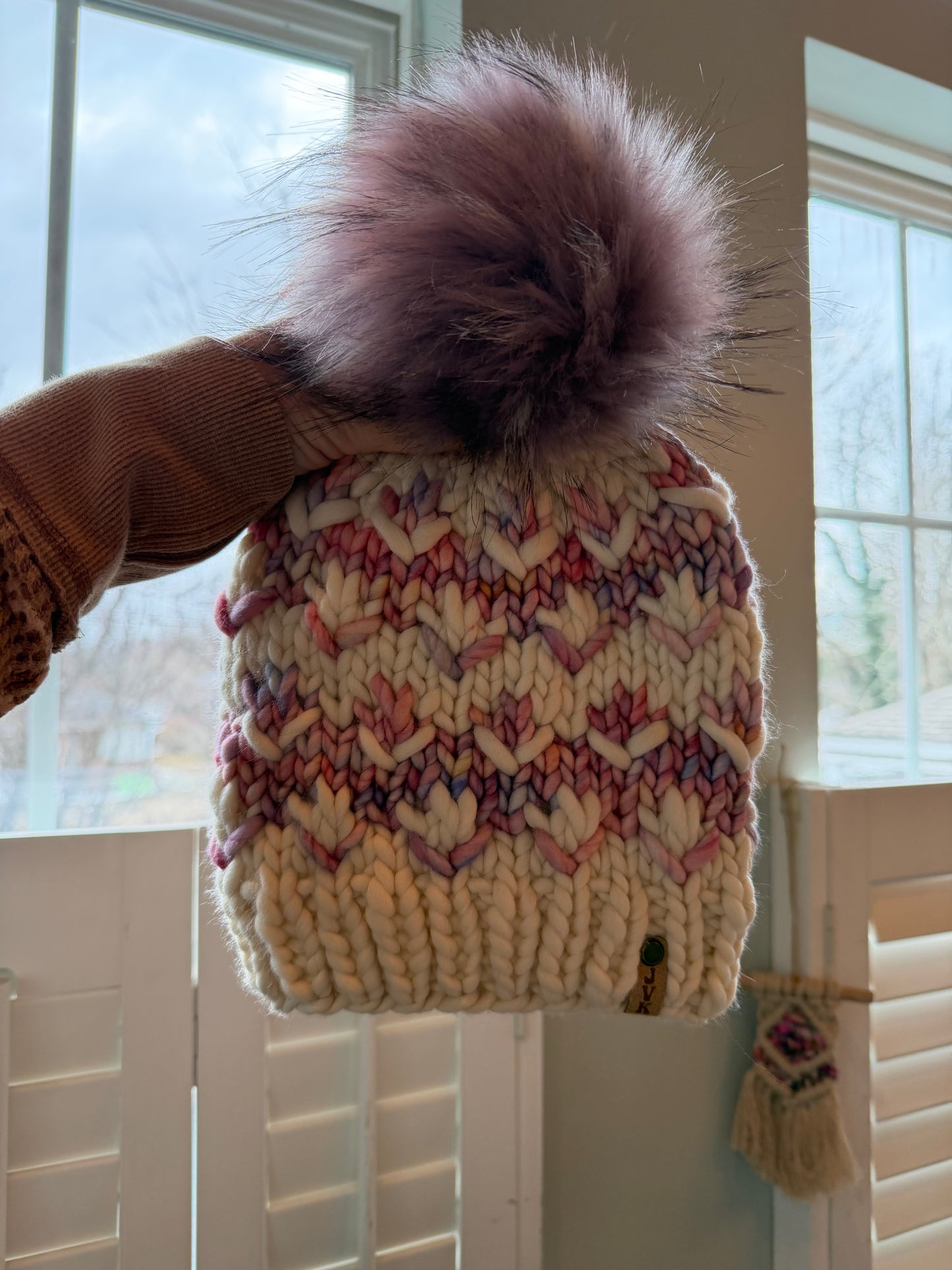 Hand Knit Merino Wool Chunky Beanie