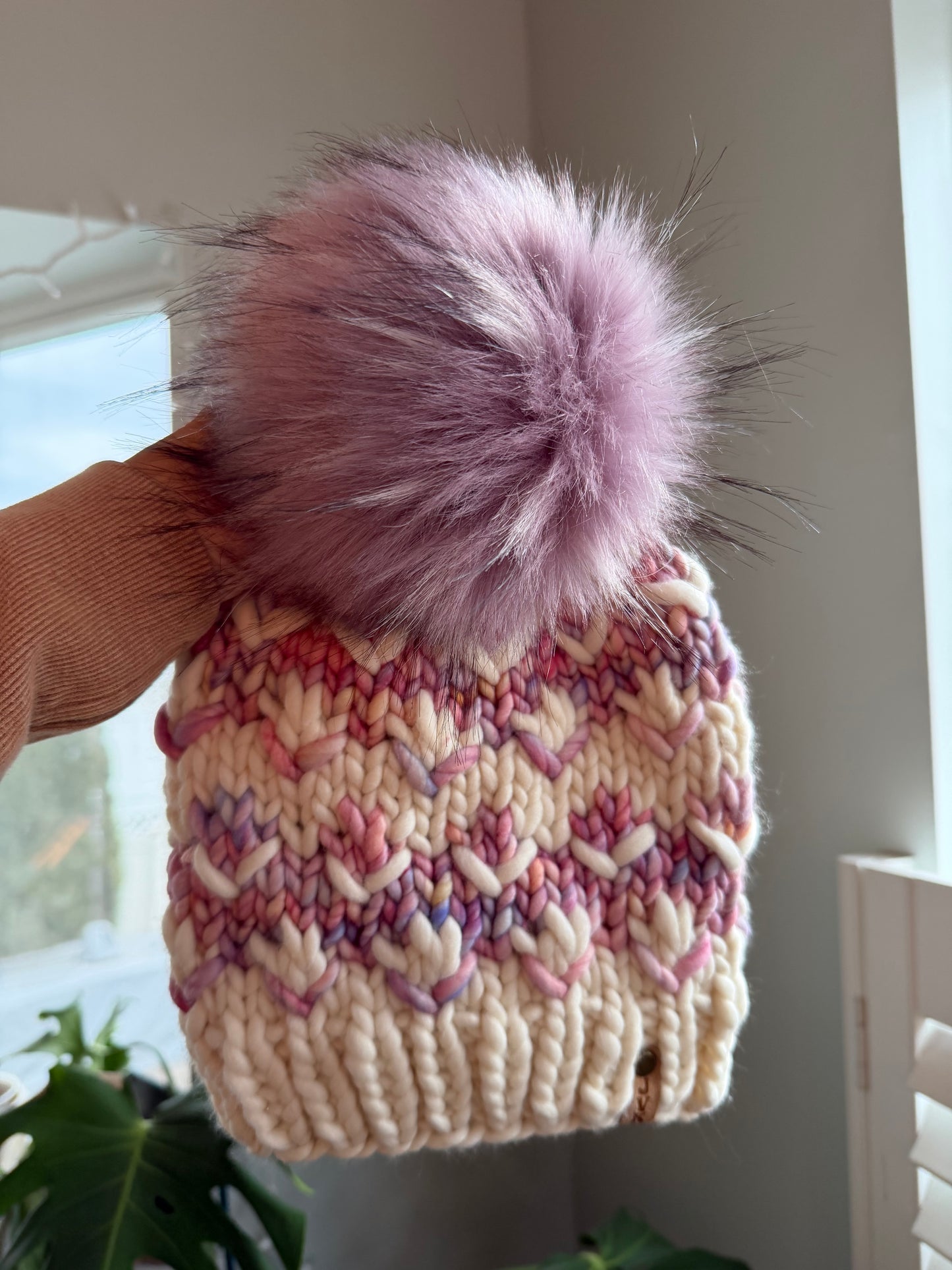 Hand Knit Merino Wool Chunky Beanie