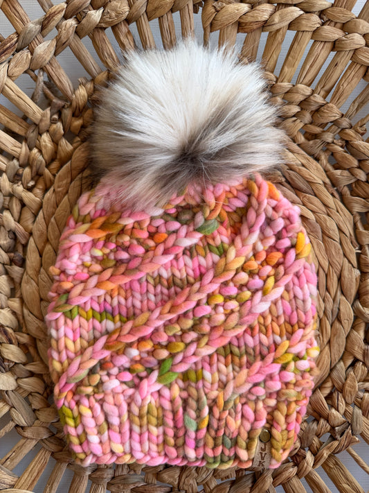 Hand Knit Merino Wool Chunky Beanie