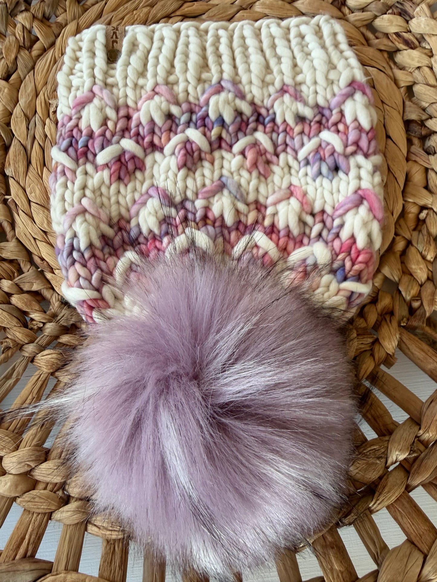 Hand Knit Merino Wool Chunky Beanie