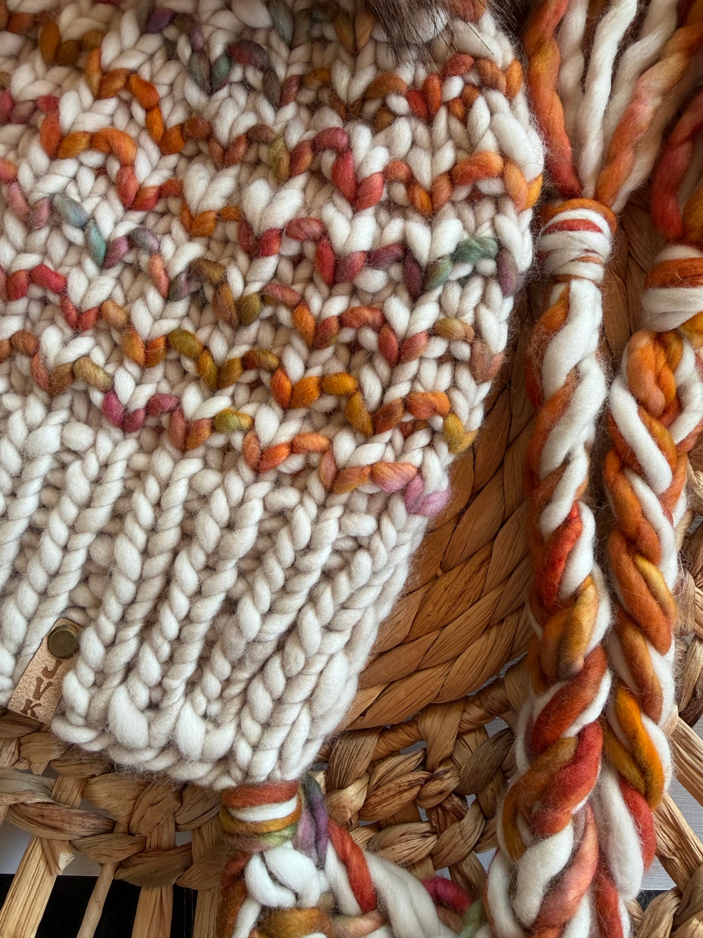Hand Knit Luxury Beanie Split Brim Hood Style