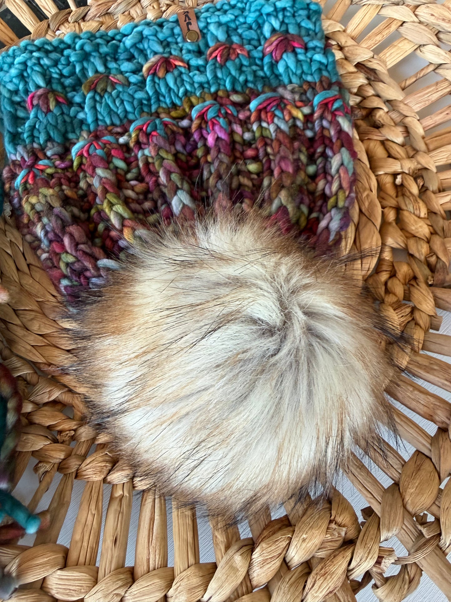 Hand Knit Luxury Beanie Split Brim Hood Style