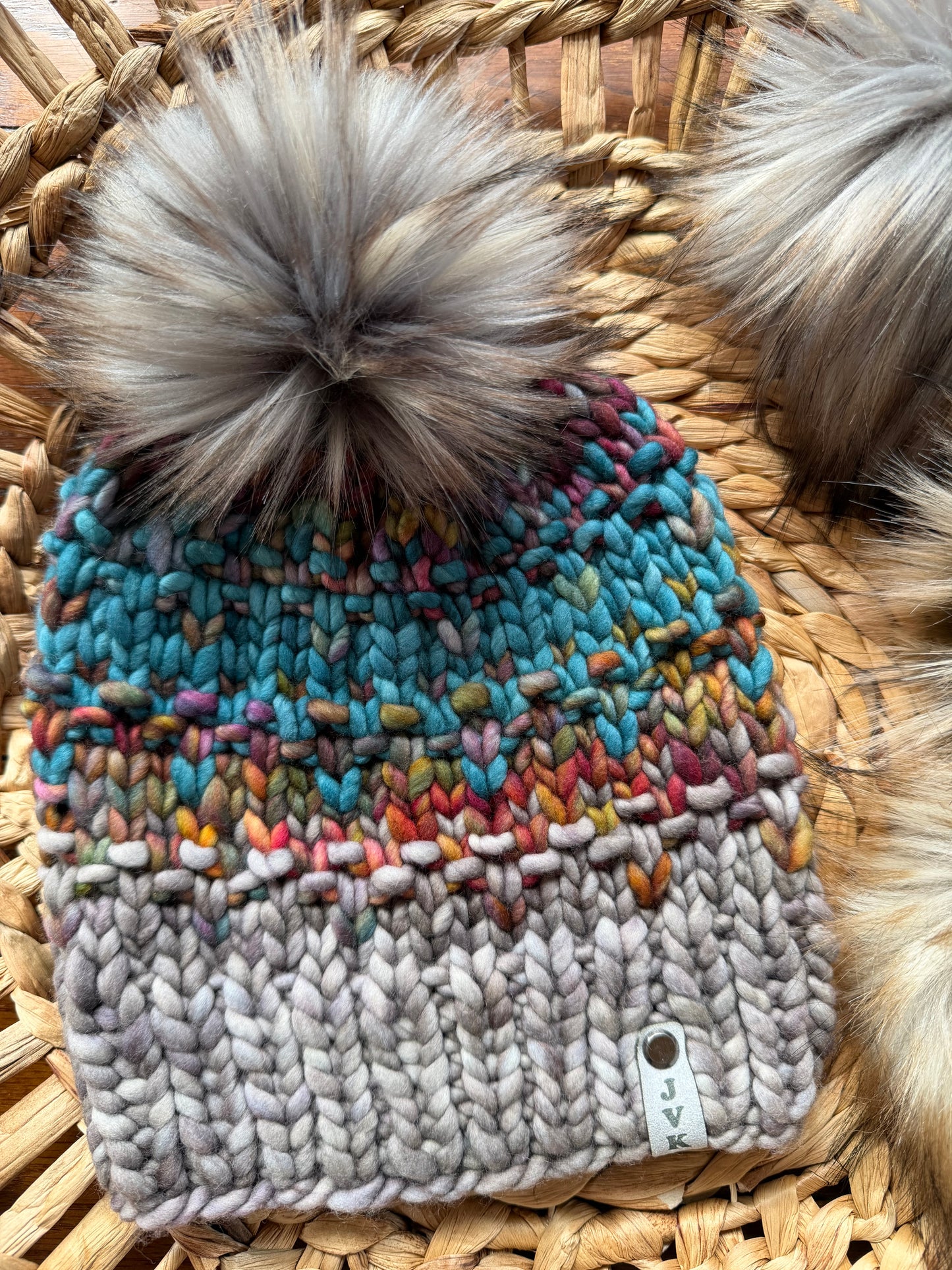 Hand Knit Merino Wool Chunky Beanie