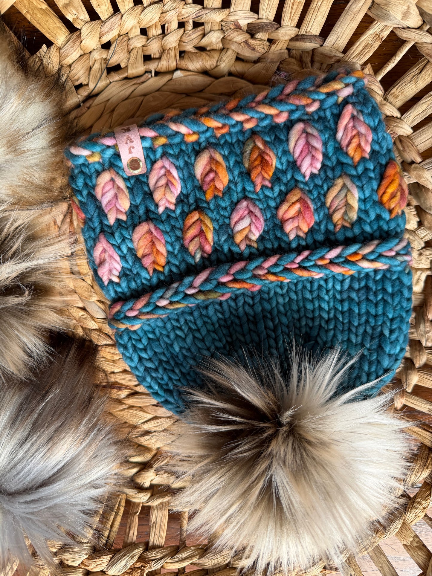 Hand Knit Merino Wool Chunky Beanie