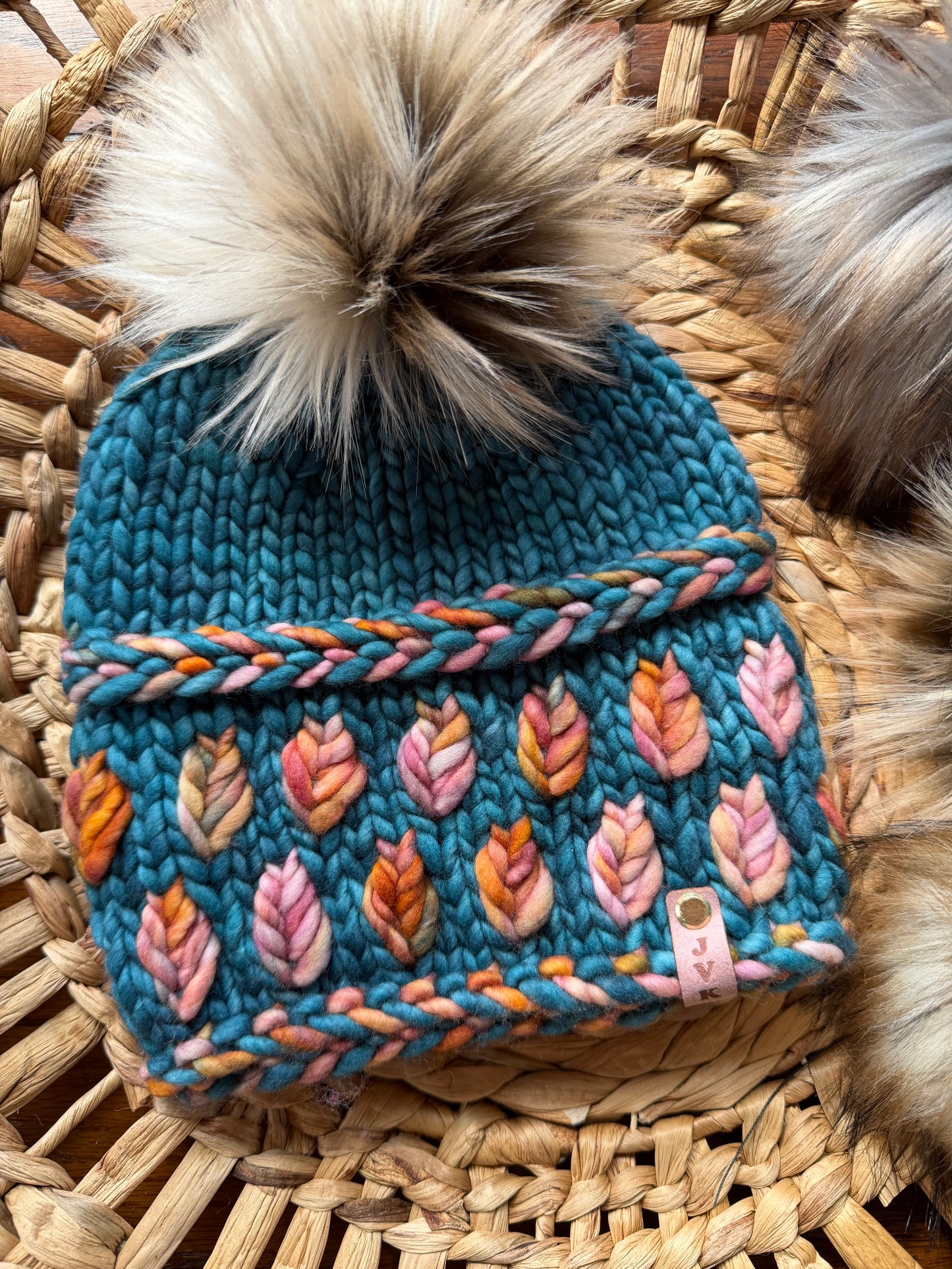 Hand Knit Merino Wool Chunky Beanie