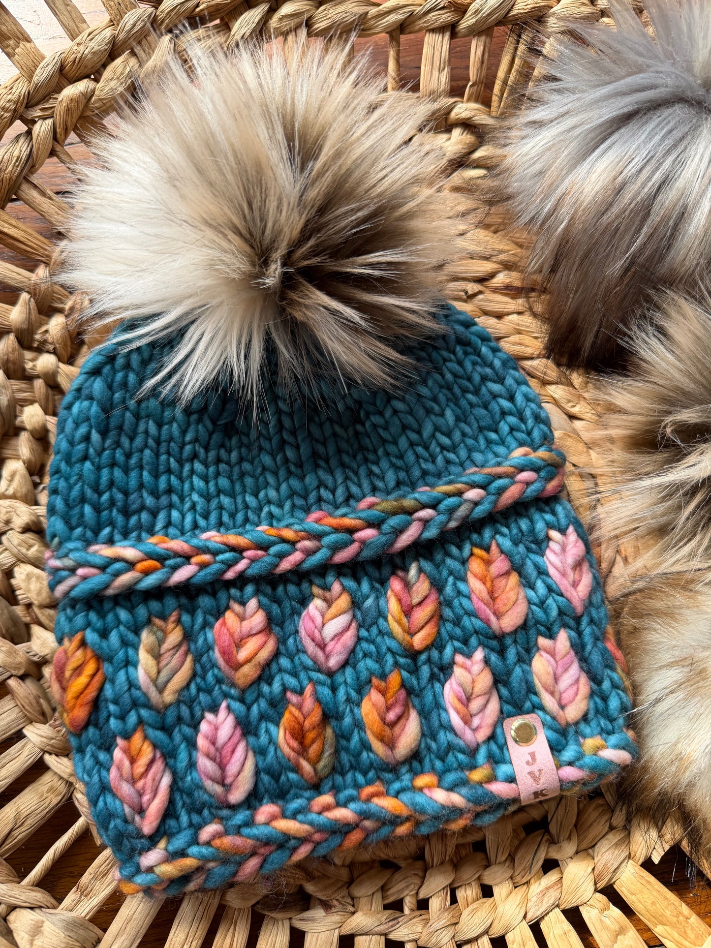 Hand Knit Merino Wool Chunky Beanie