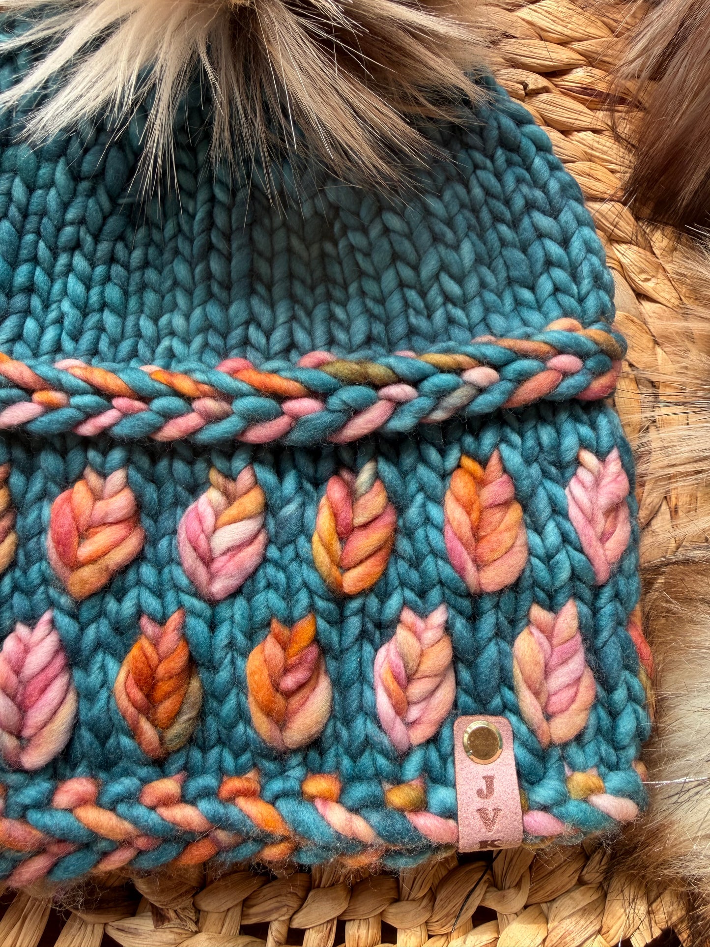 Hand Knit Merino Wool Chunky Beanie